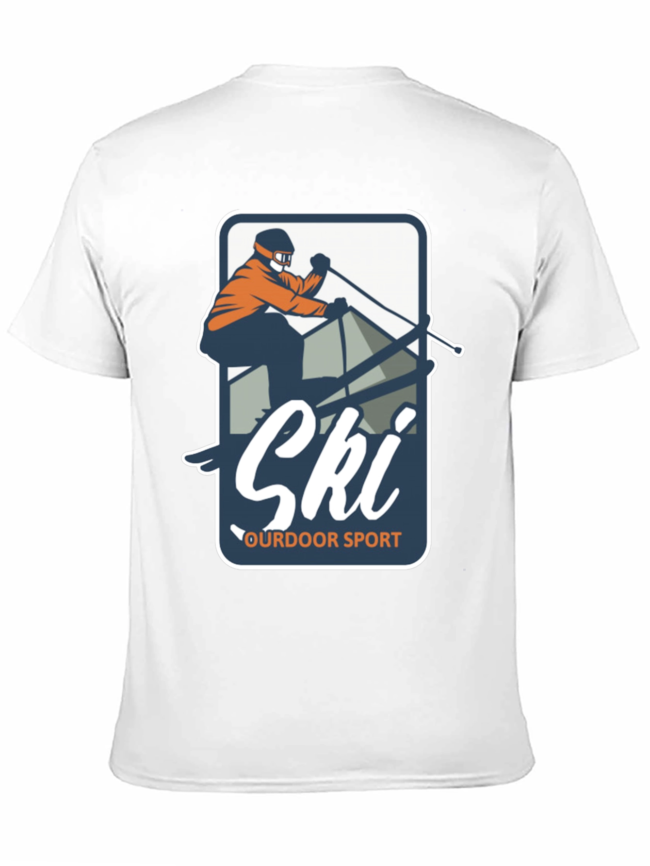 Mens Ski Outdoor Sport Graphic T-Shirt