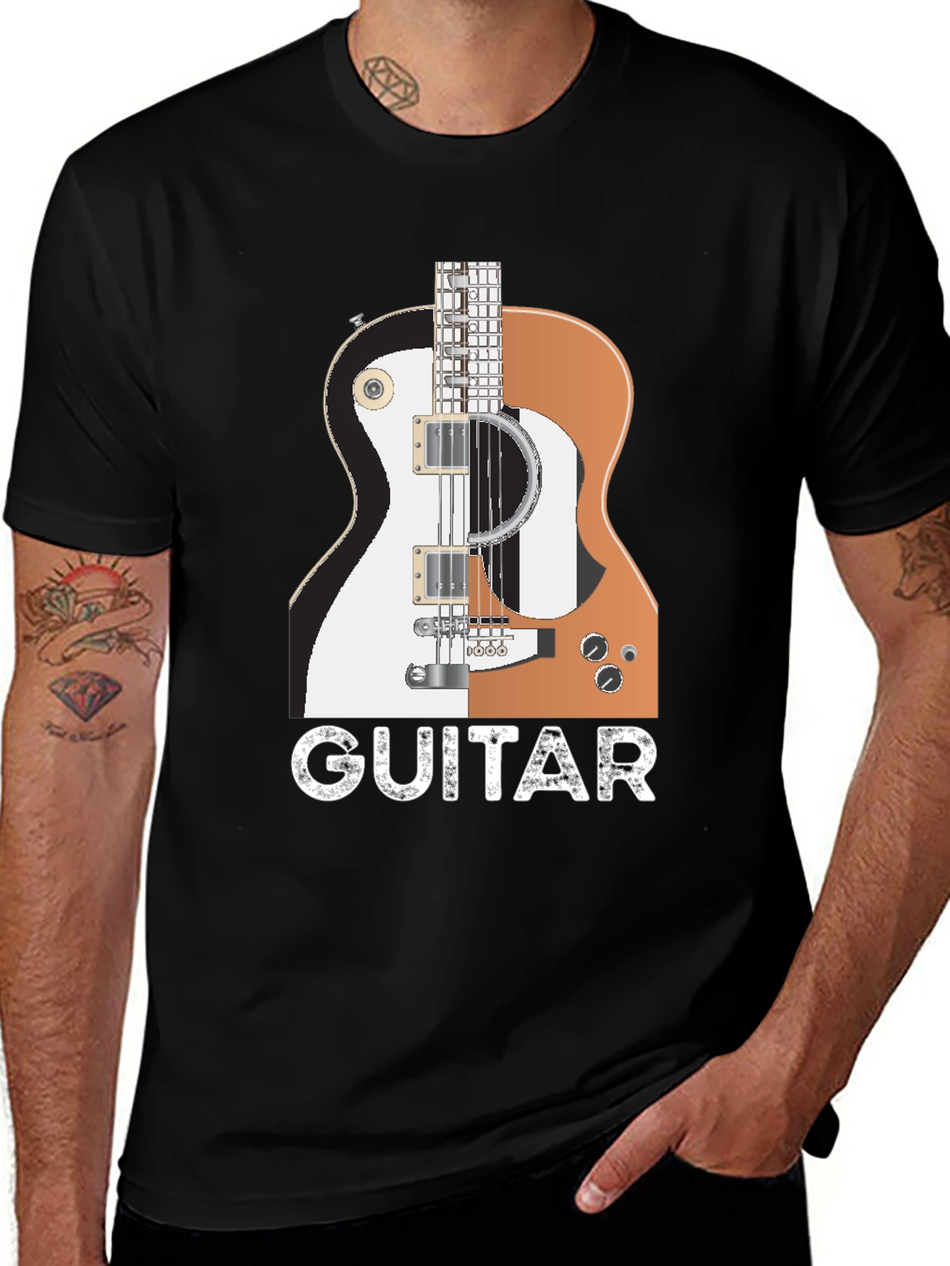 Guitar Graphic T-Shirt - Music Lover Tee