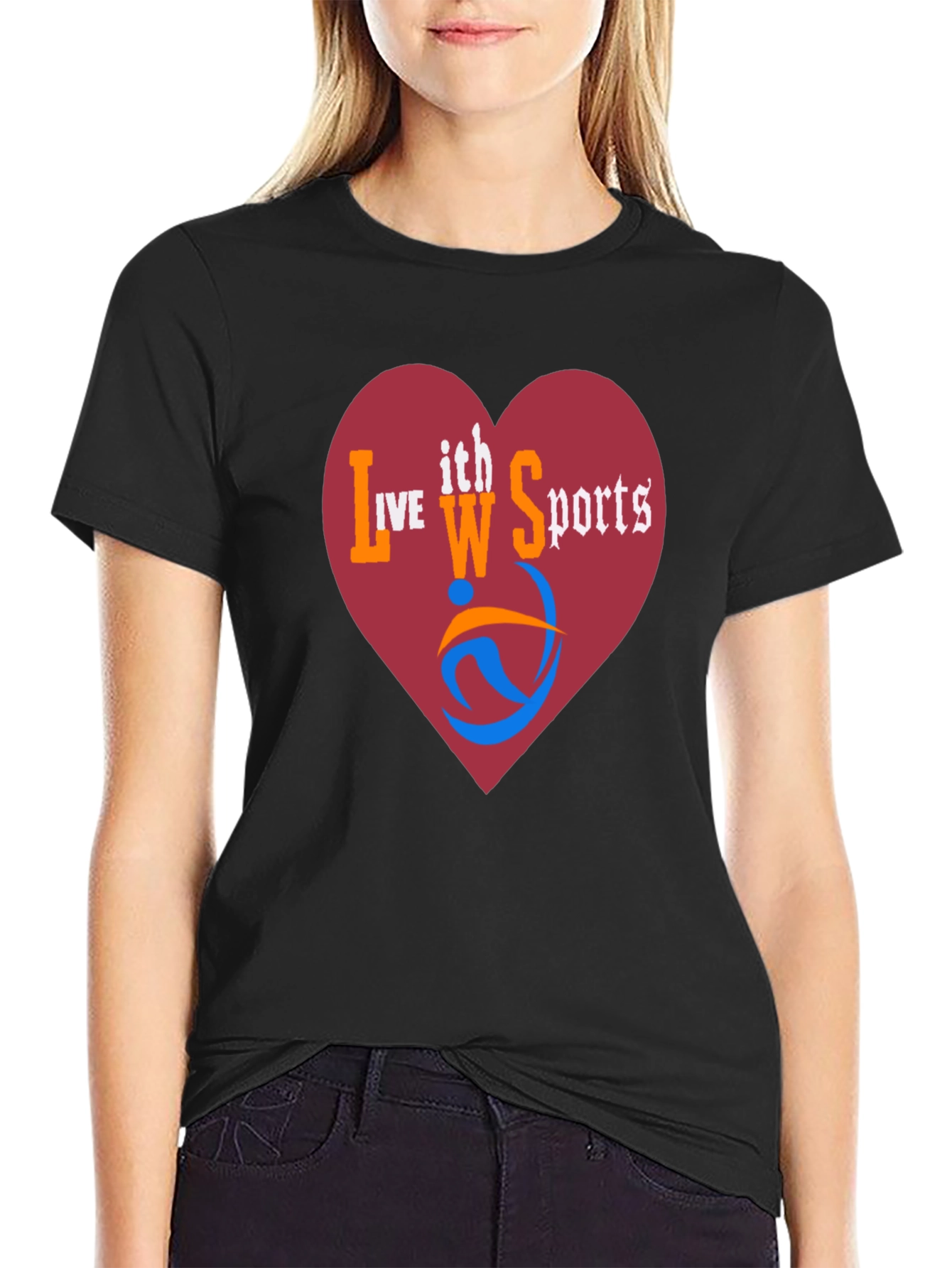 Live With Sports Graphic Print T-Shirt