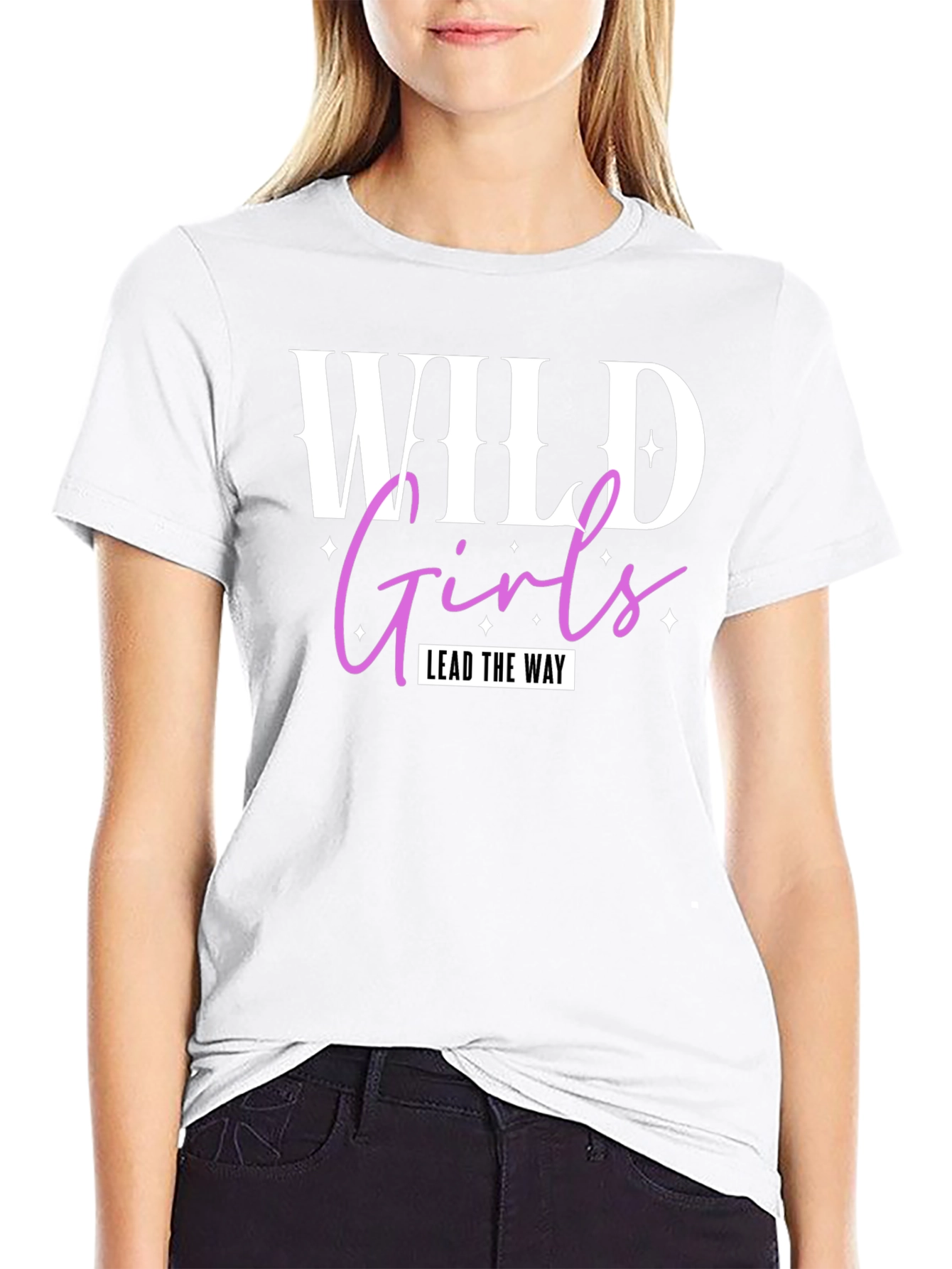 Wild Girls Tee - Lead The Way - Black