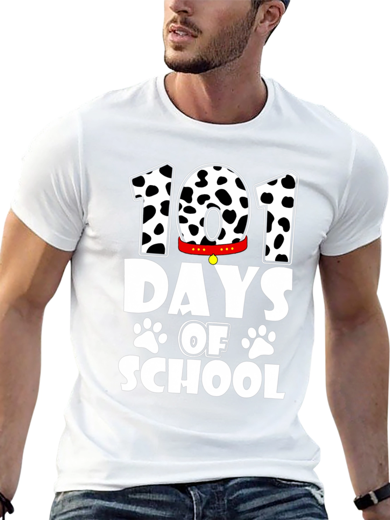 101 Days of School T-Shirt - Dalmatian Dog Design
