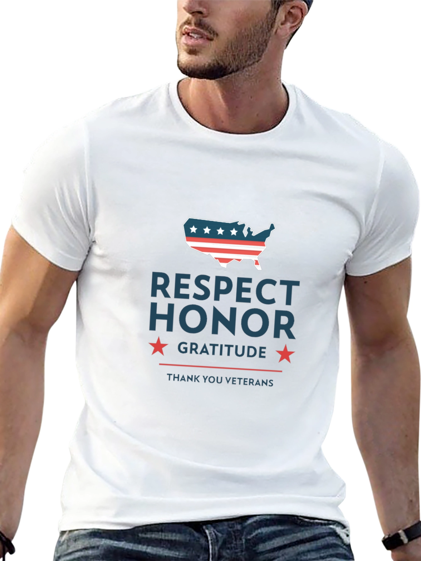 Respect Honor Gratitude Veterans T-Shirt