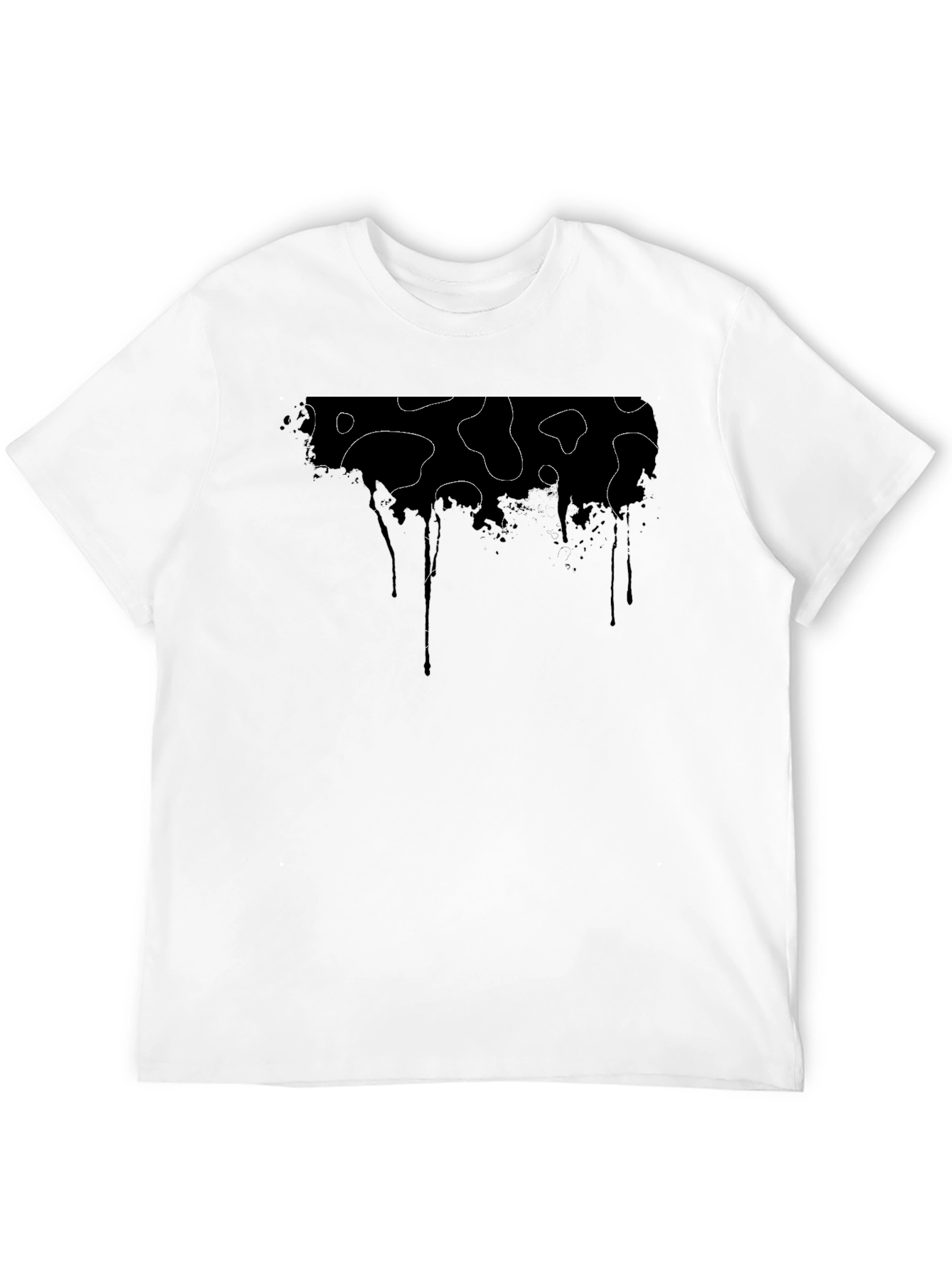 Modern Cow Print Drip Tee