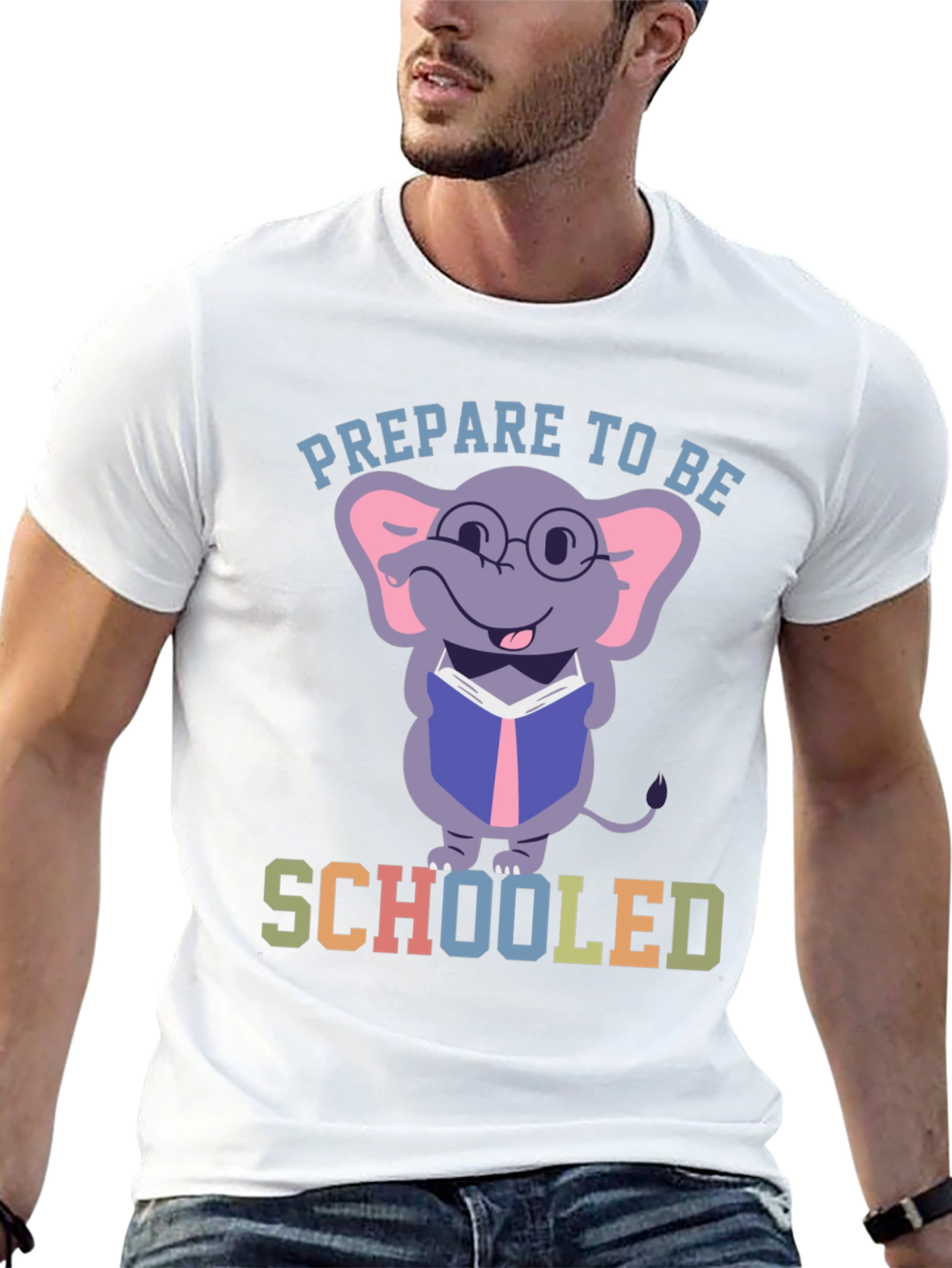 Schooled Elephant T-Shirt - Back to School