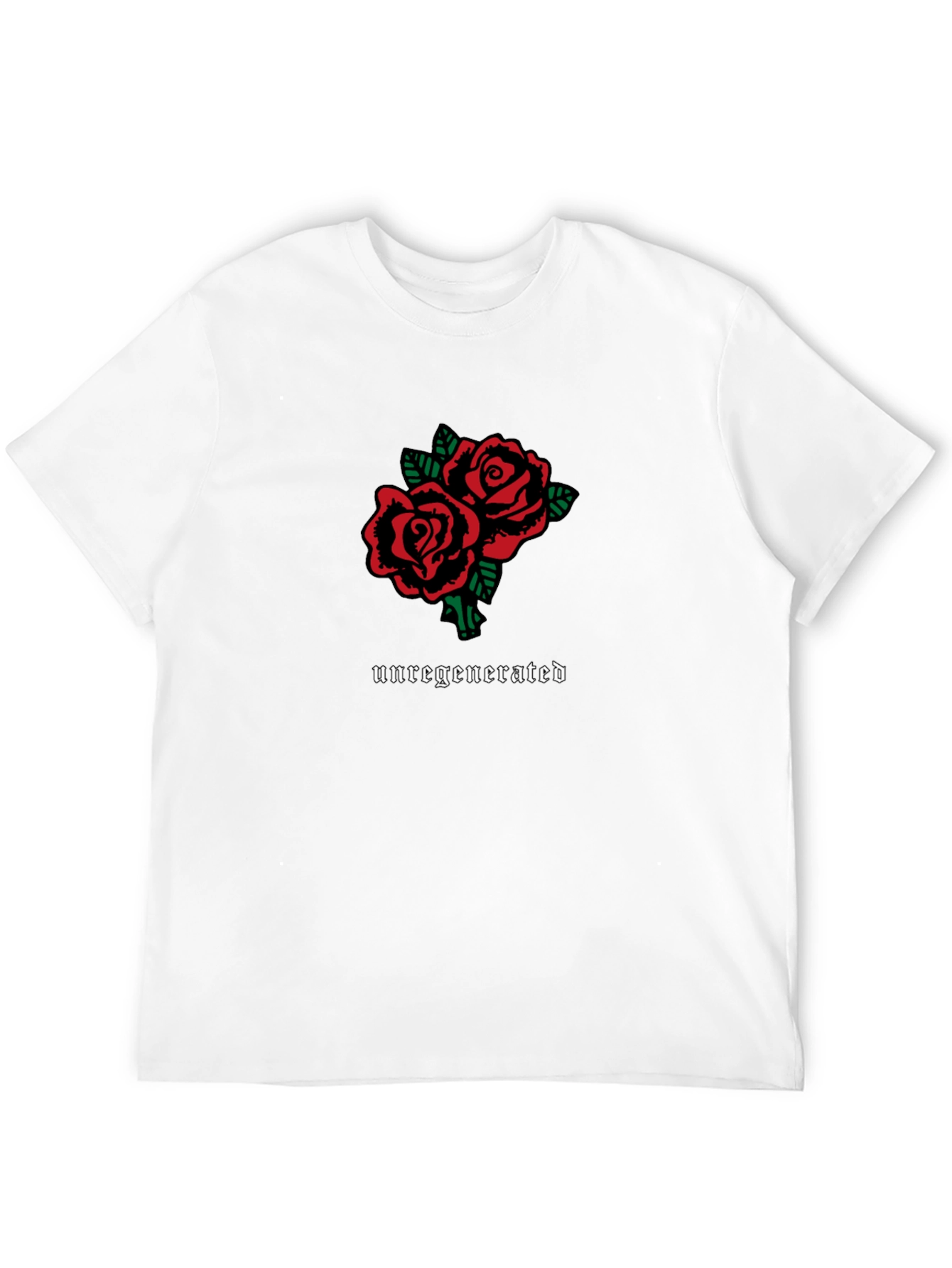 Unregenerated Roses Graphic Tee - Black