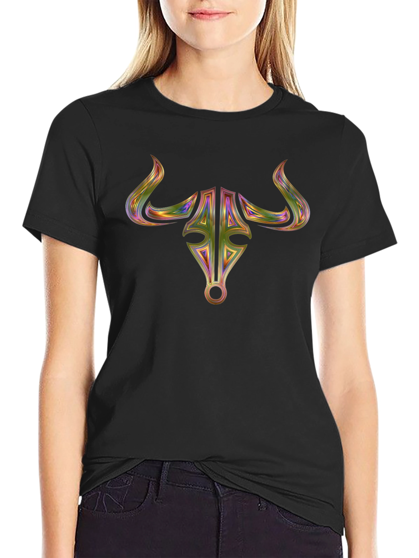 Abstract Bull T-Shirt - Modern Graphic Tee