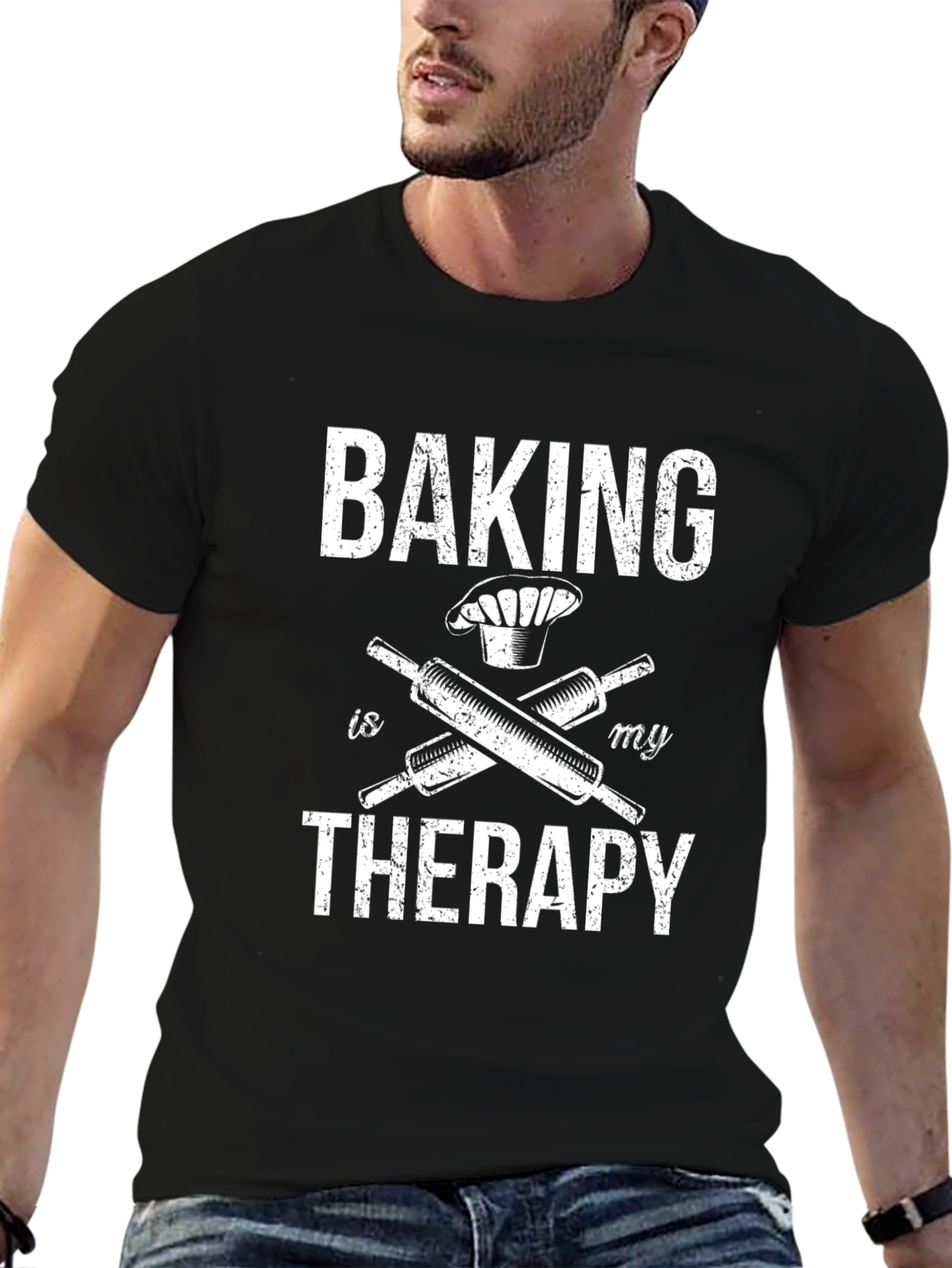 Baking is My Therapy Graphic T-Shirt