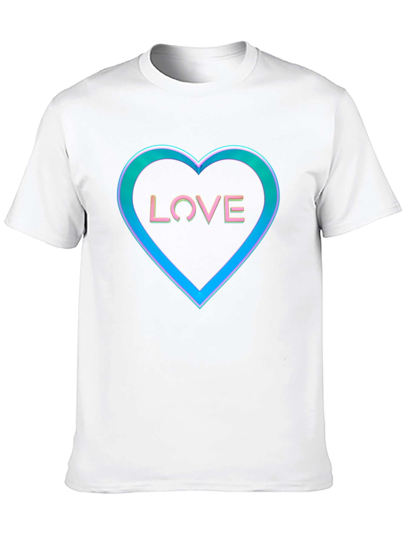 Love Heart Graphic Tee - Black