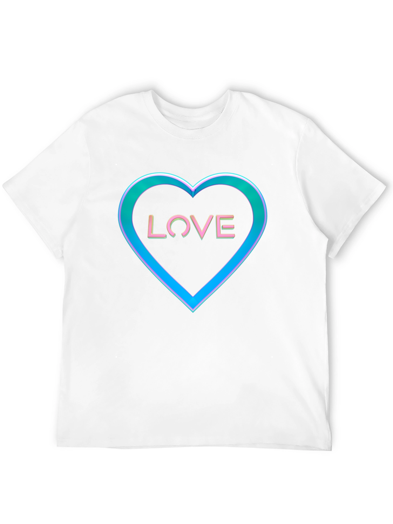 Love Heart Graphic Tee - Black