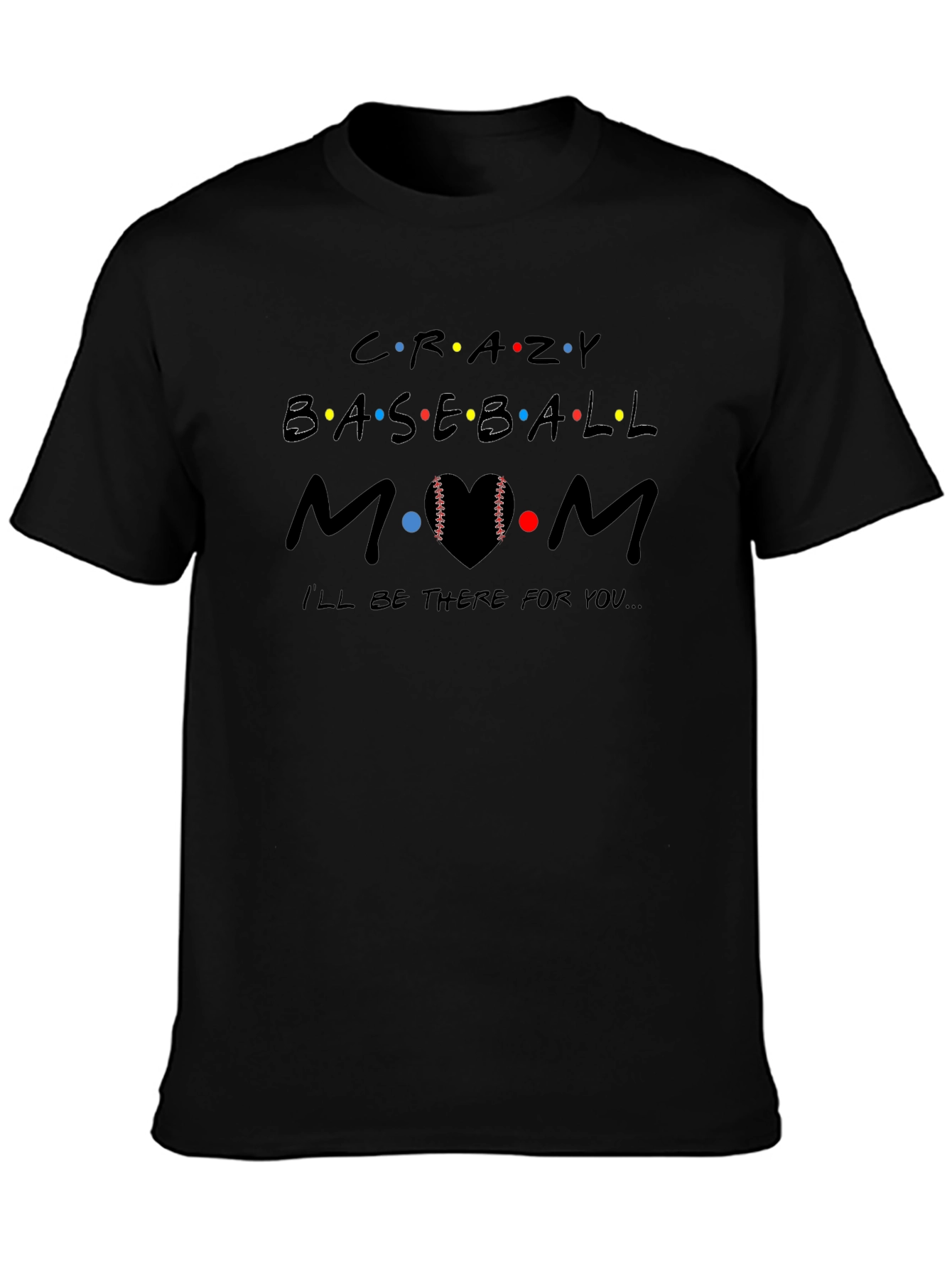 Crazy Baseball Mom Graphic Tee