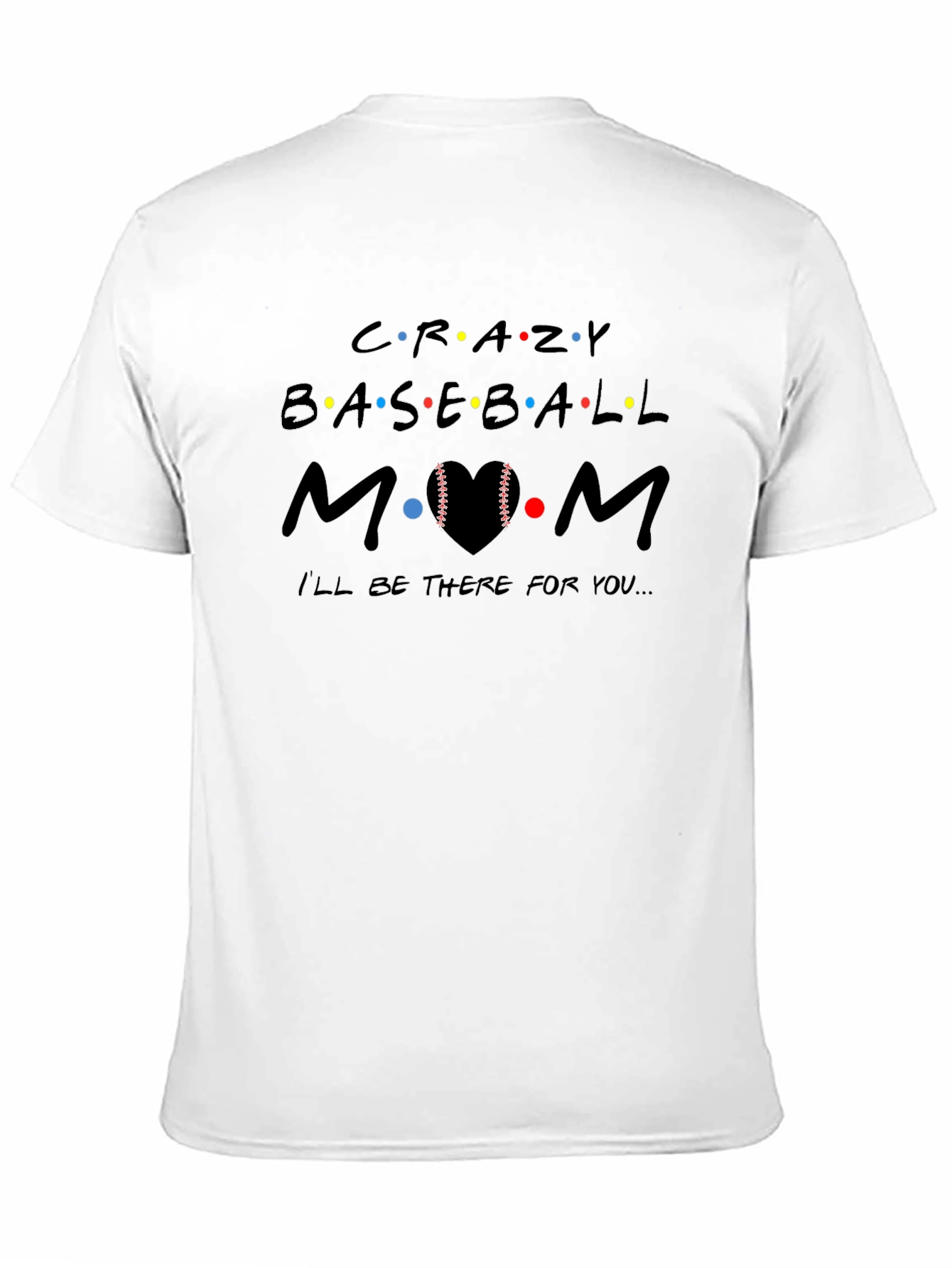 Crazy Baseball Mom Graphic Tee