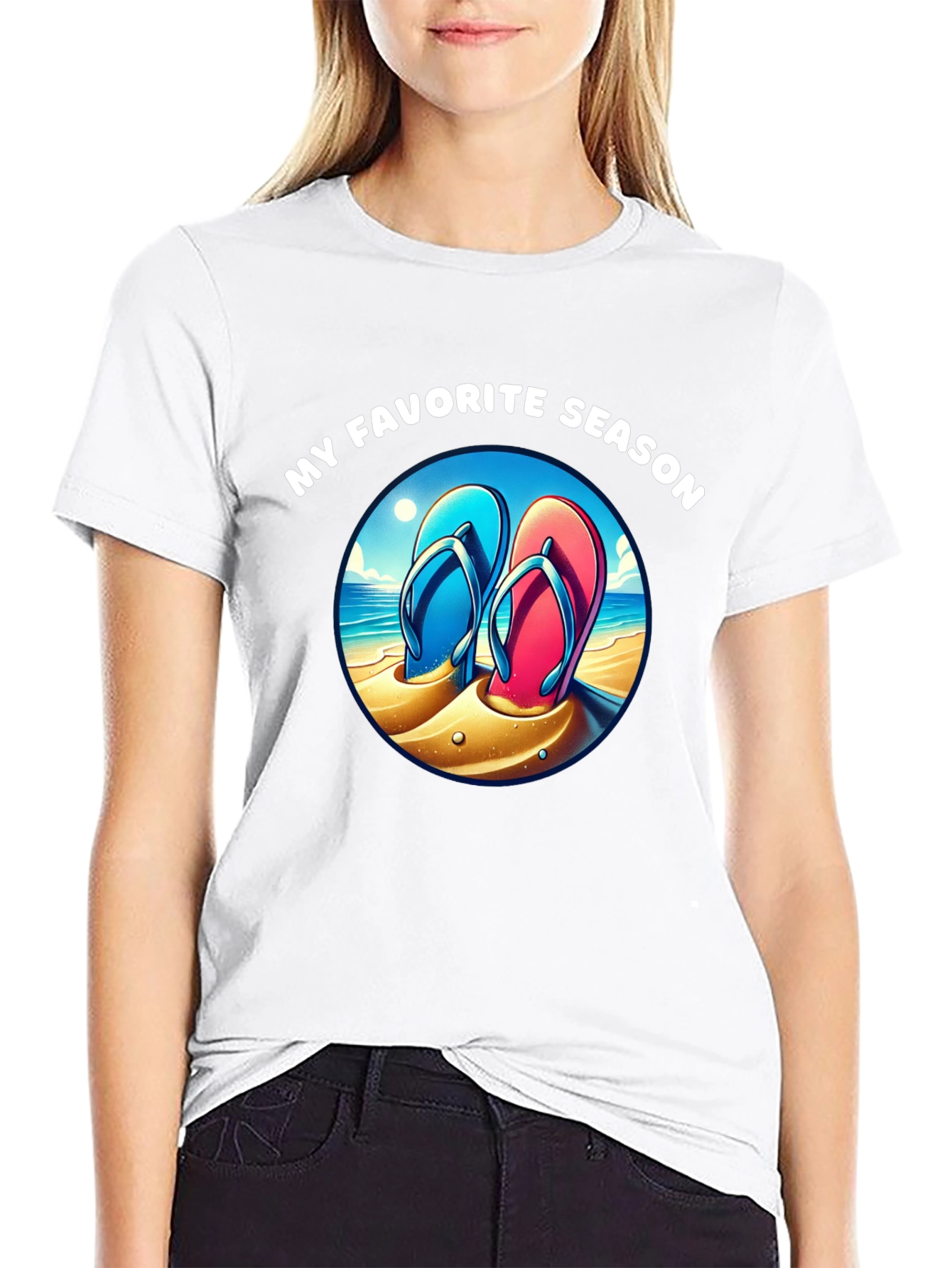 My Favorite Season Beach Flip Flop T-Shirt