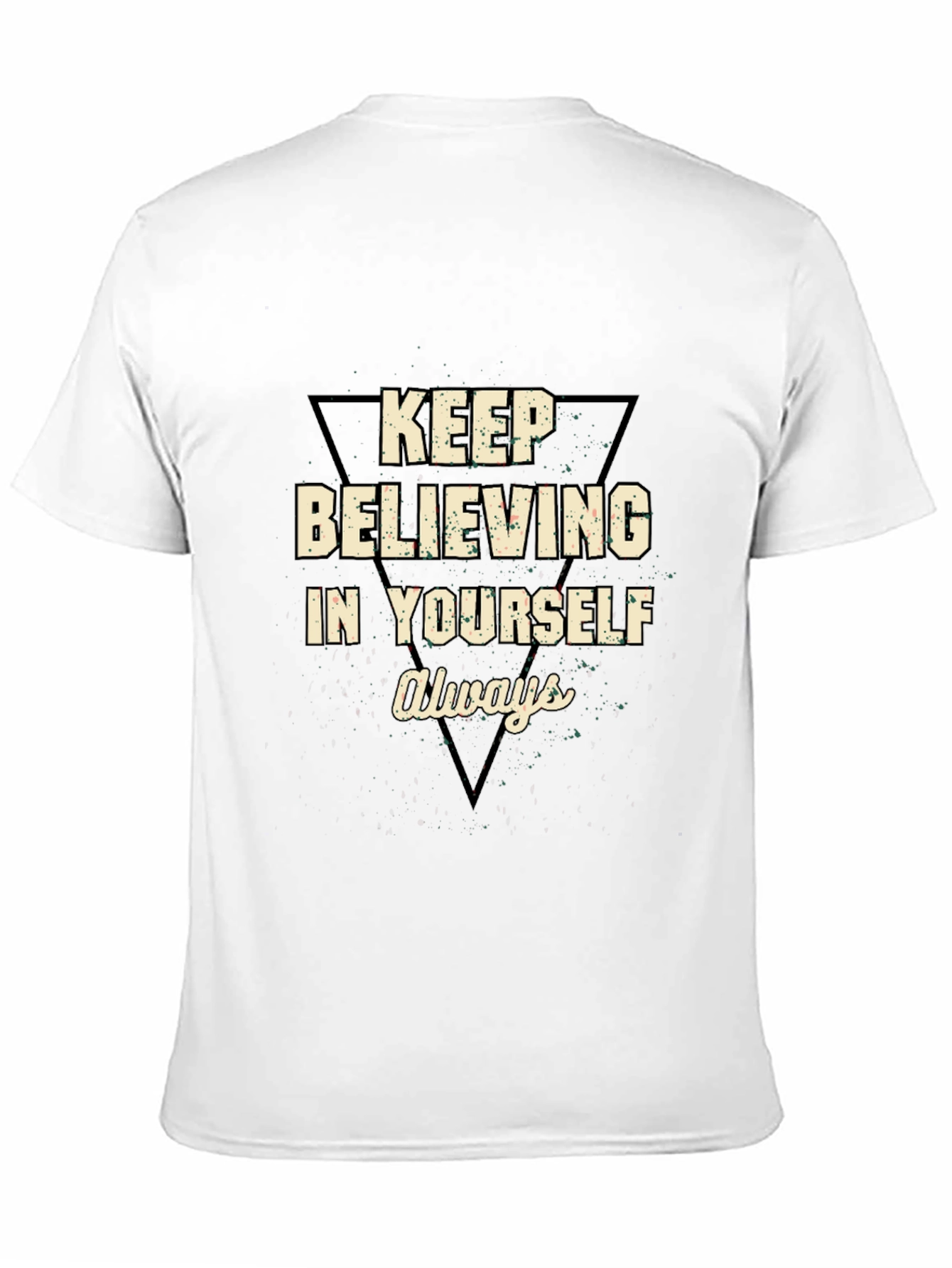 Motivational Black T-Shirt - Believe in Yourself