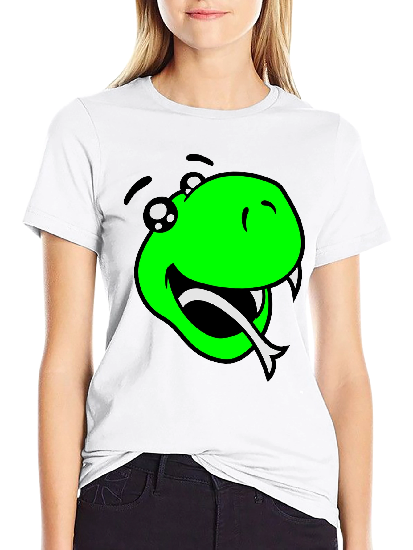Snake Graphic T-Shirt - Mens Black Tee