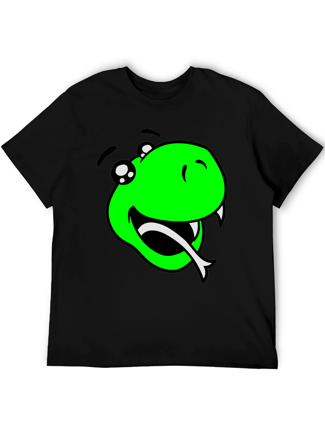 Snake Graphic T-Shirt - Mens Black Tee
