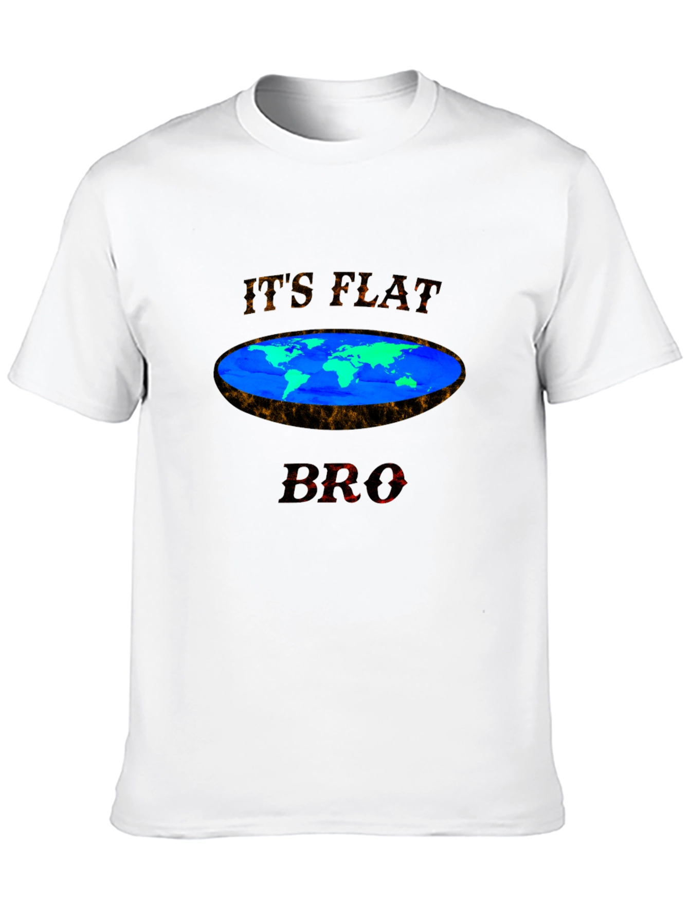 Flat Earth Conspiracy Graphic T-Shirt