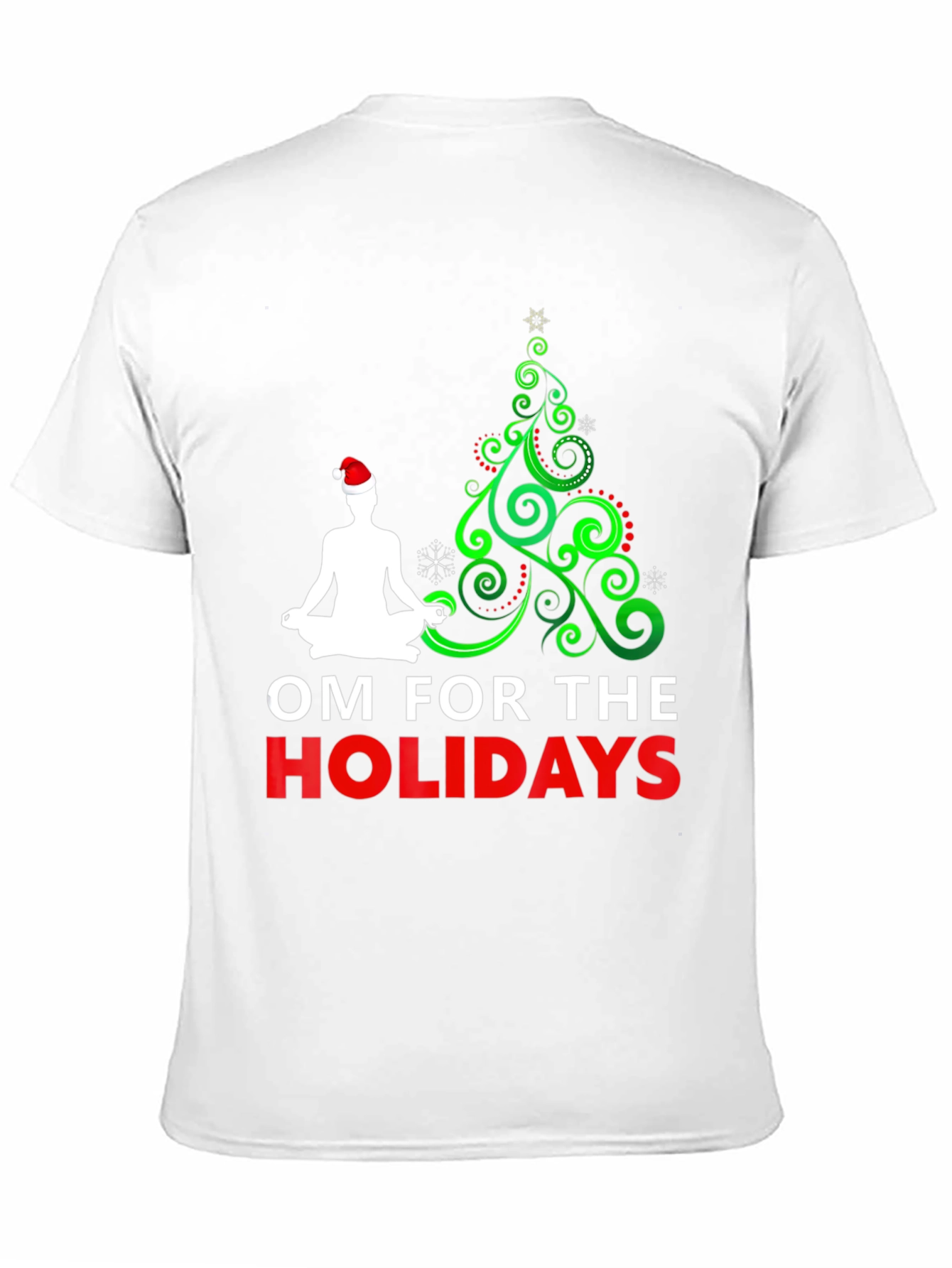Om for the Holidays Christmas Yoga T-Shirt