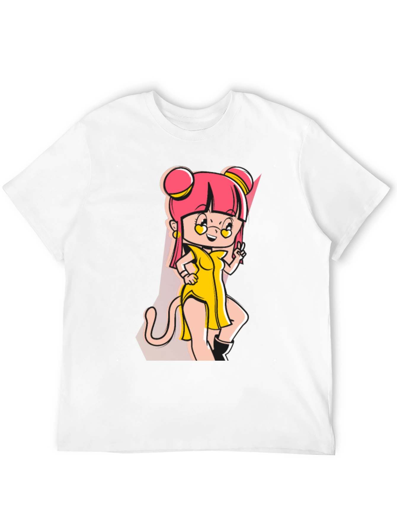 Anime Cartoon Graphic Black T-Shirt
