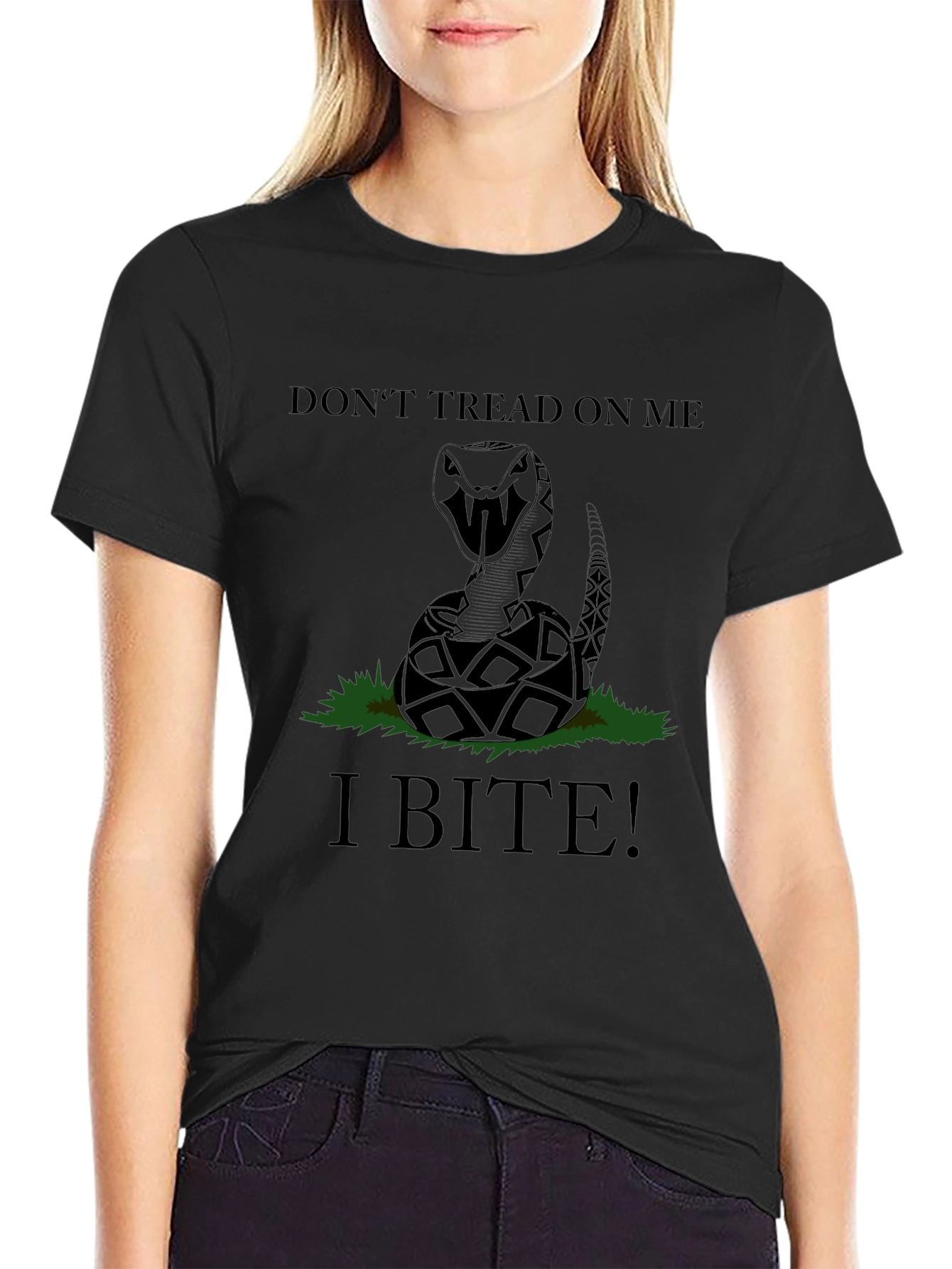 Dont Tread On Me Snake Graphic Tee - Bite!