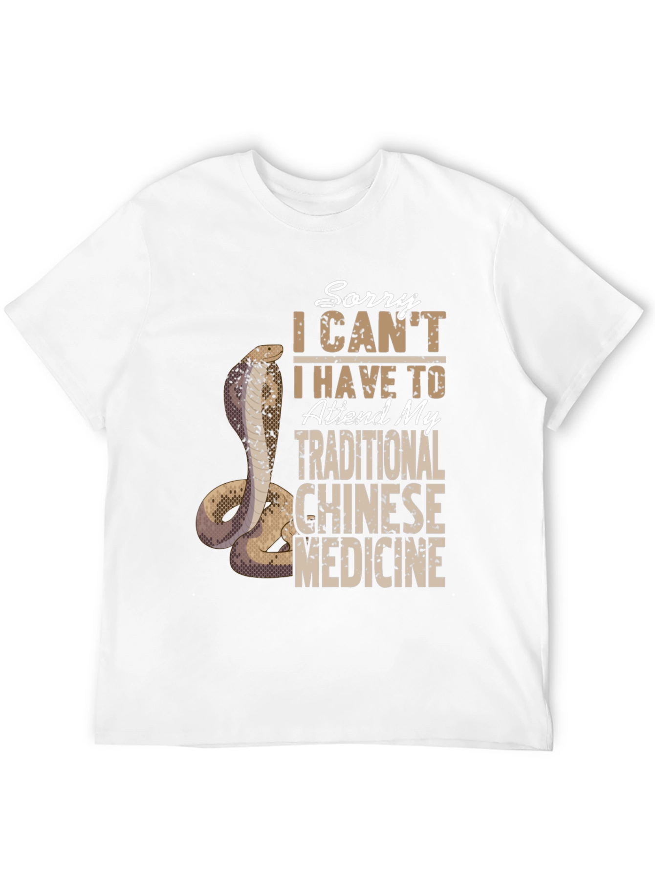 Traditional Chinese Medicine Cobra T-Shirt