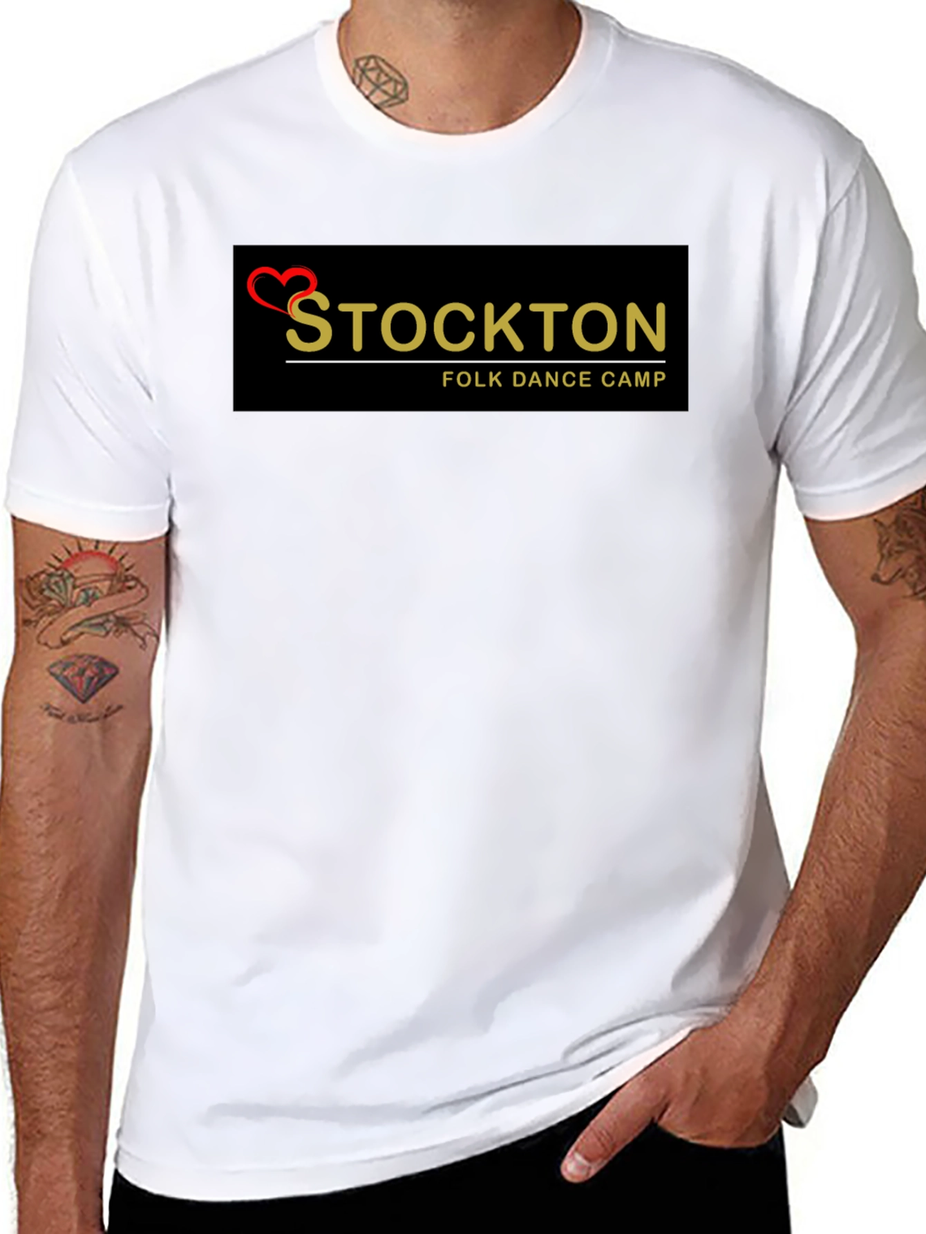 Stockton Folk Dance Camp Black T-Shirt