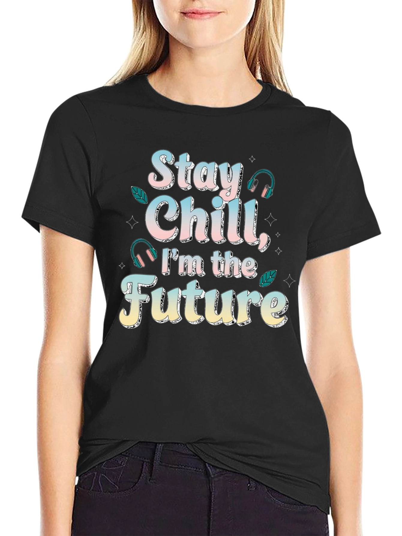 Stay Chill Im The Future T-Shirt Cool Design