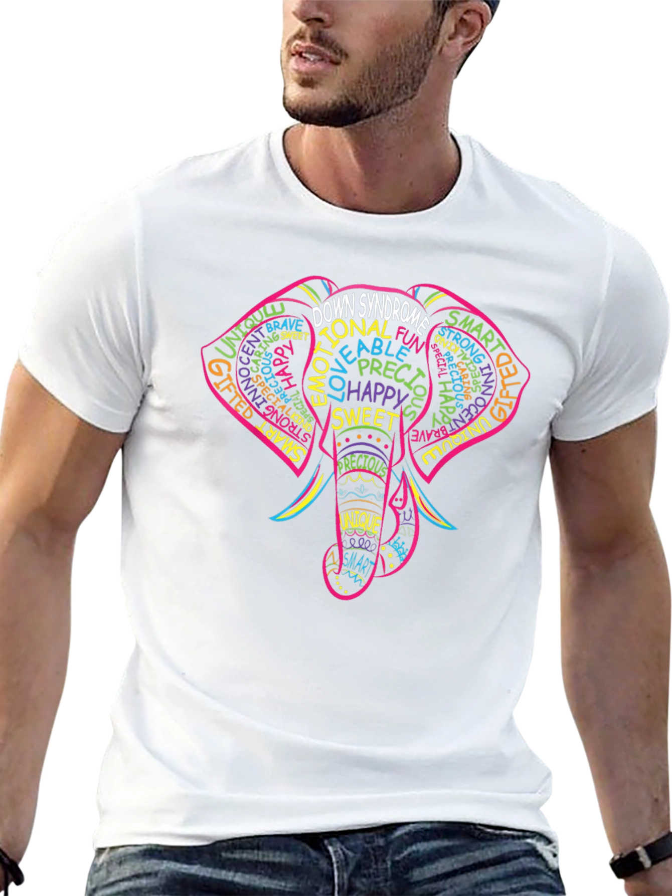 Down Syndrome Elephant T-Shirt - Awareness Tee