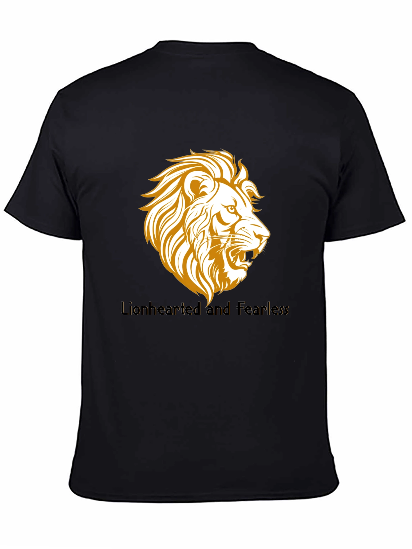 Lionhearted and Fearless Black T-Shirt