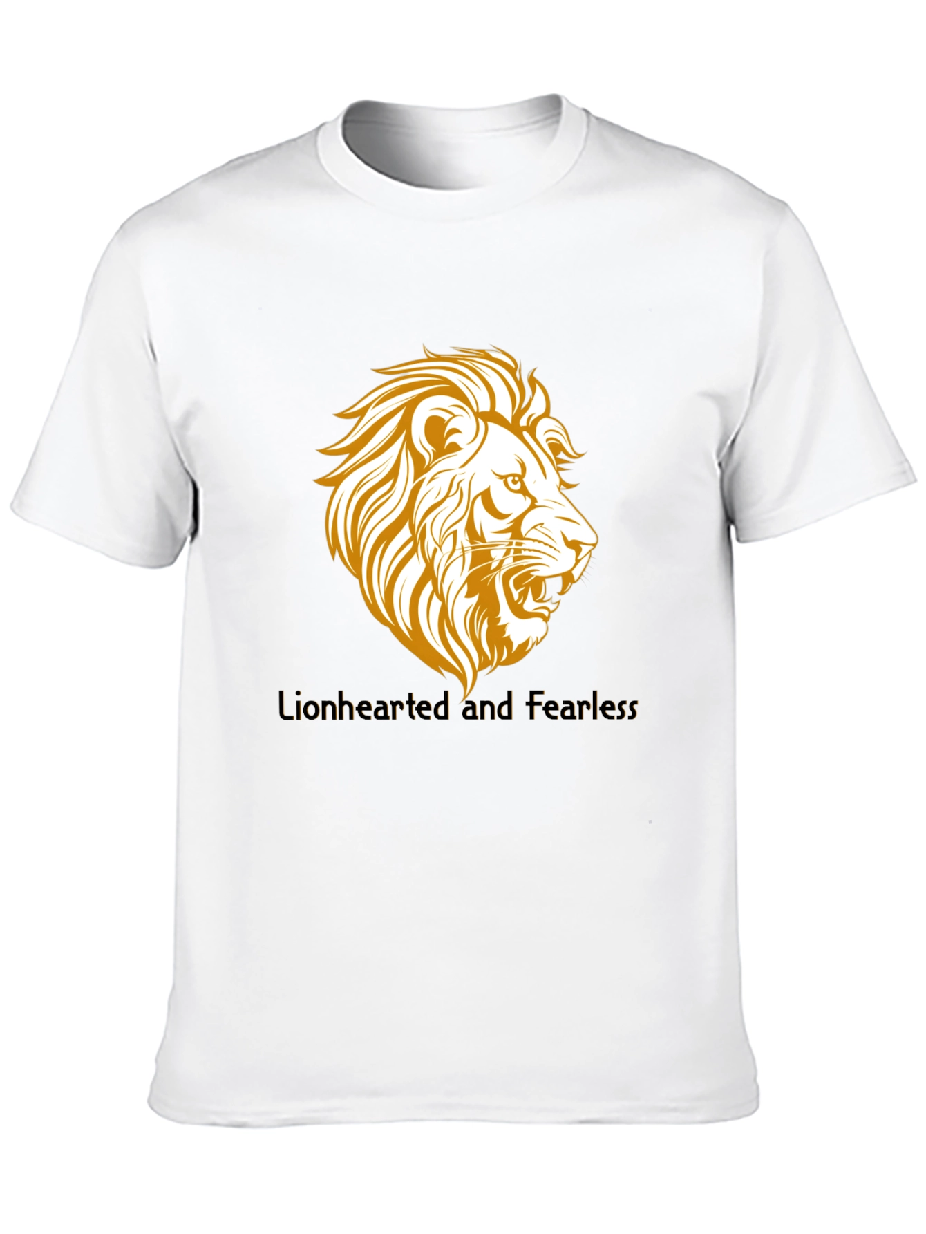 Lionhearted and Fearless Black T-Shirt