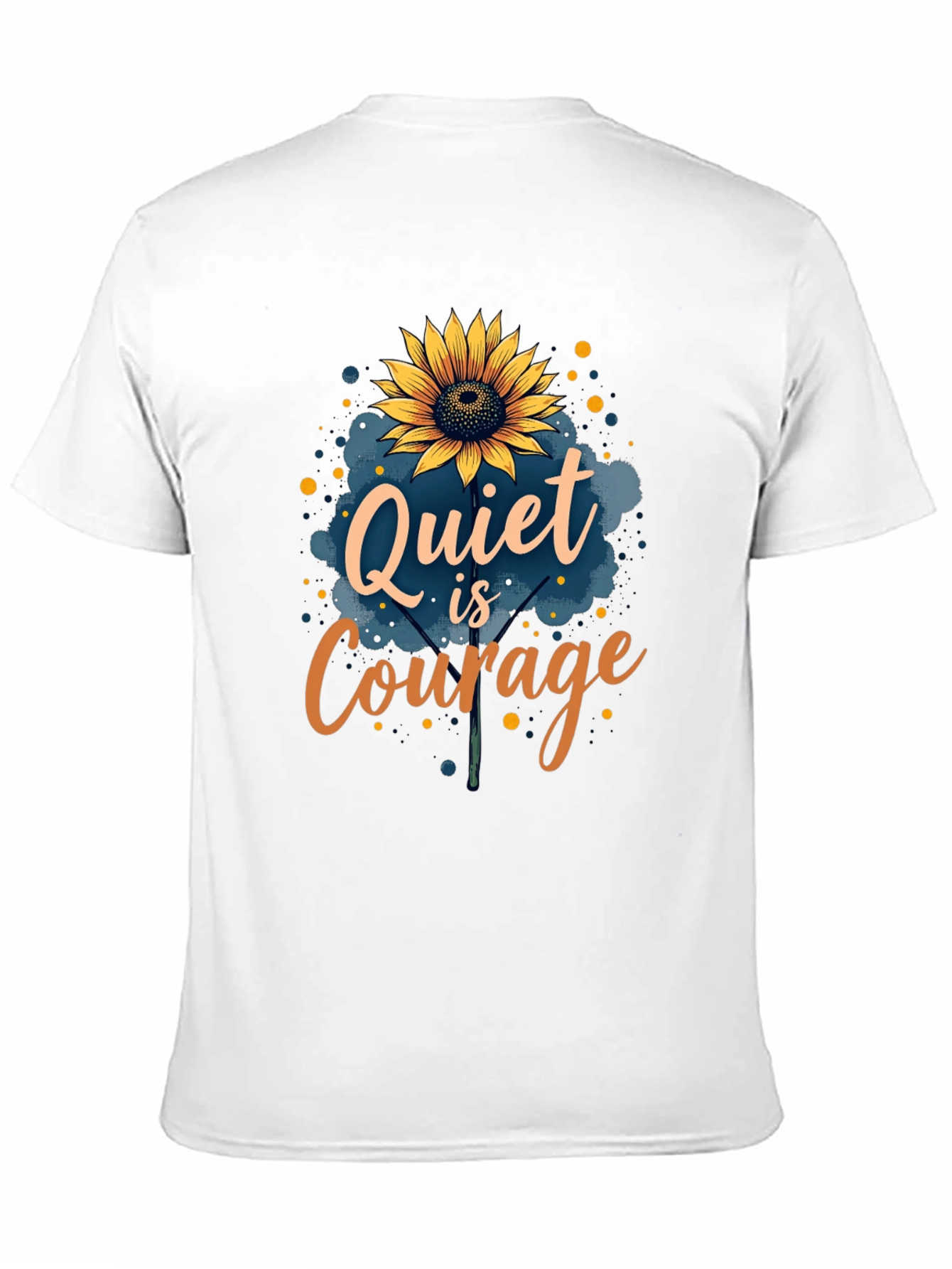 Quiet is Courage Sunflower Graphic T-Shirt