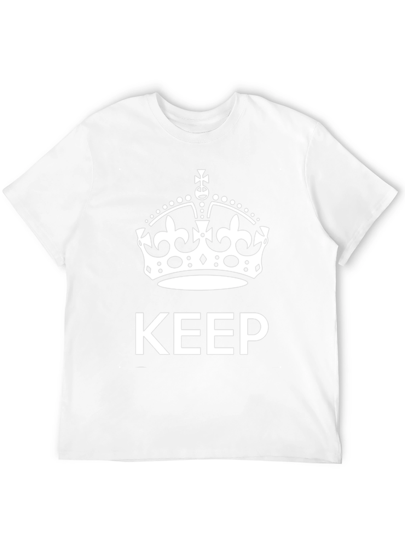 Keep Calm Crown Graphic Tee - Black