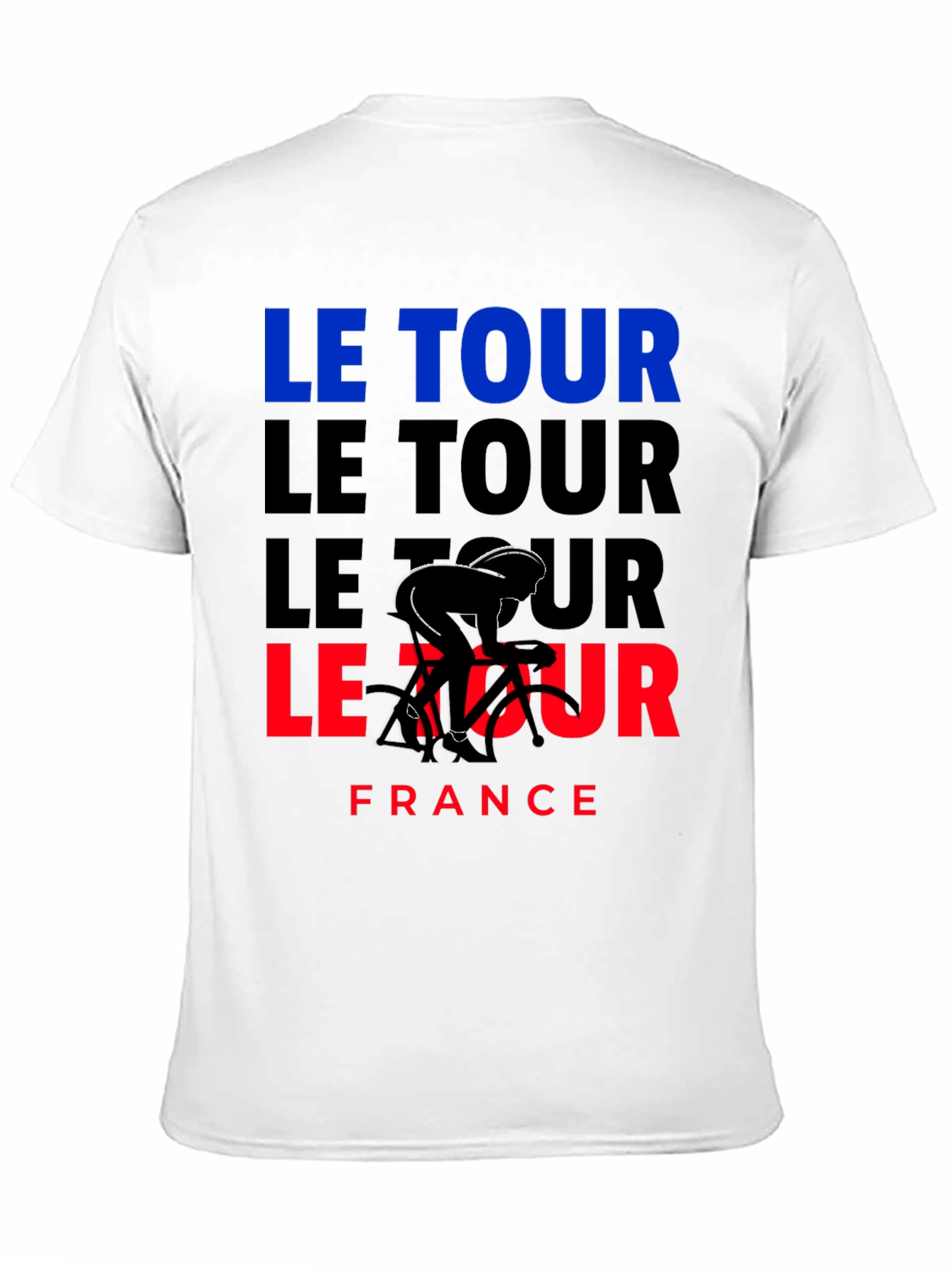 Le Tour France Cycling T-Shirt - Black Graphic Tee