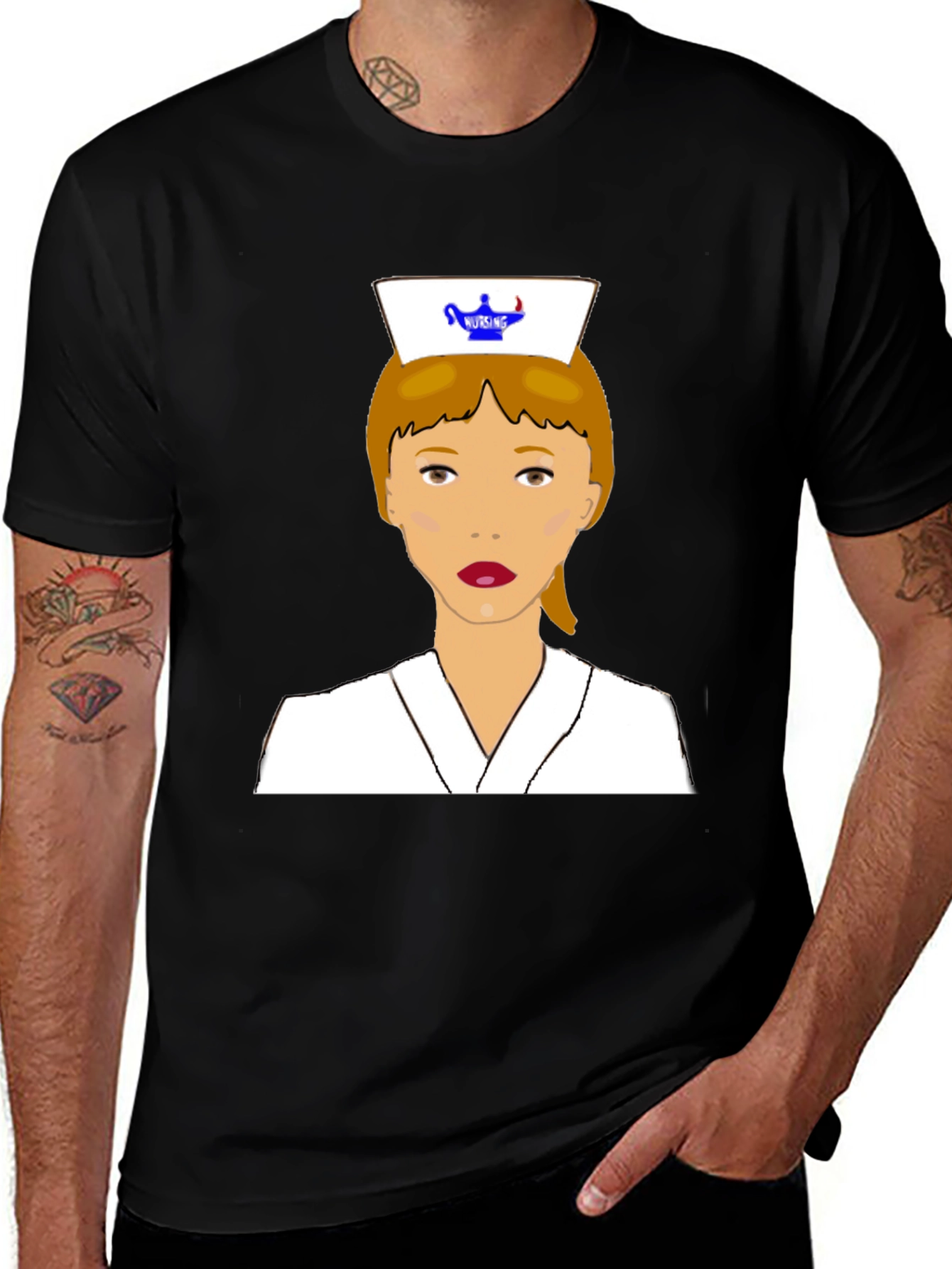 Nurse Graphic Tee - Novelty Design