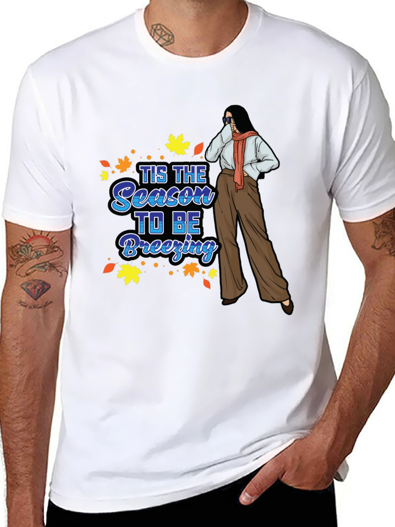 Tis The Season To Be Breezing Autumn T-Shirt