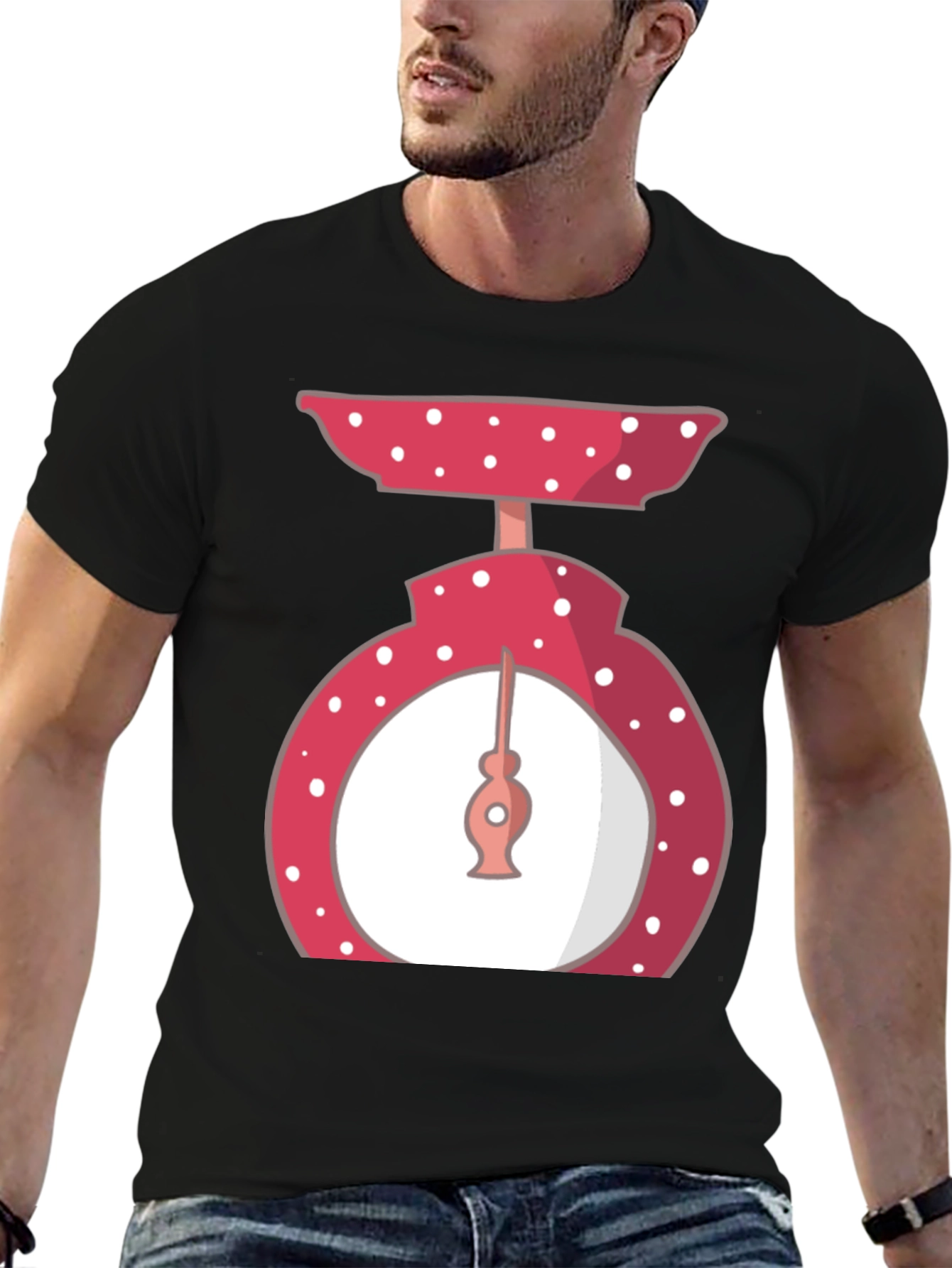 Retro Polka Dot Kitchen Scale T-Shirt