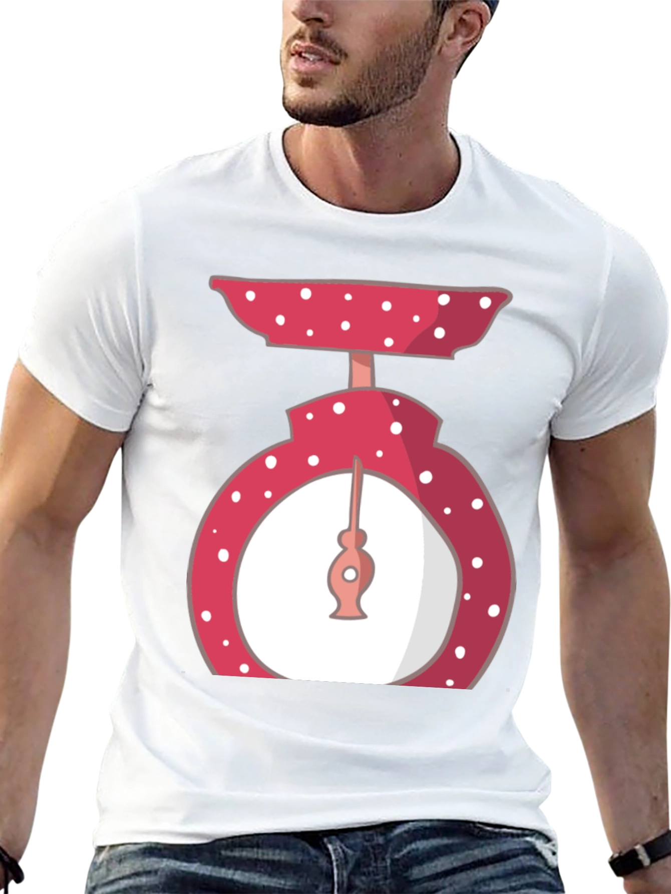 Retro Polka Dot Kitchen Scale T-Shirt