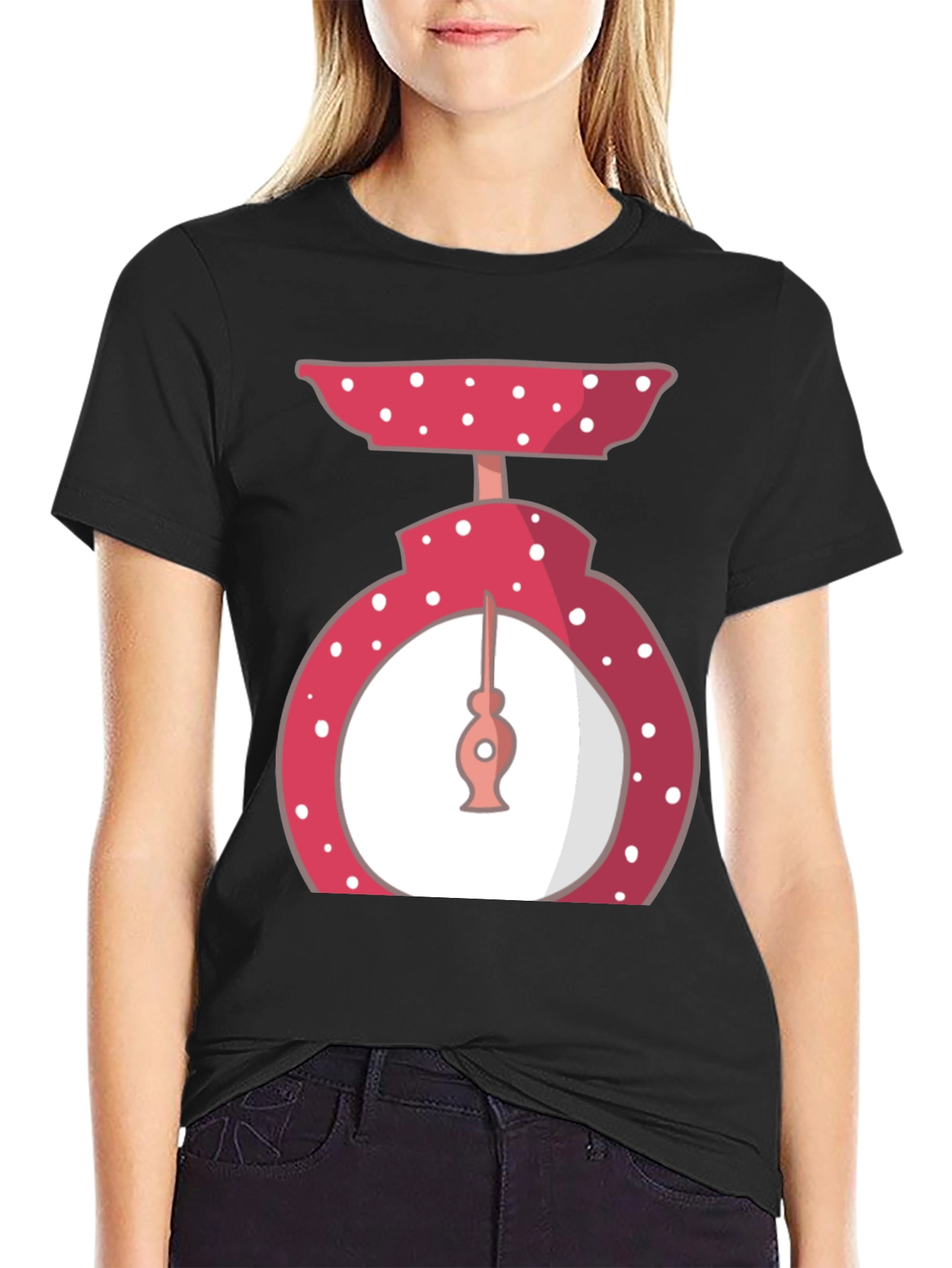 Retro Polka Dot Kitchen Scale T-Shirt
