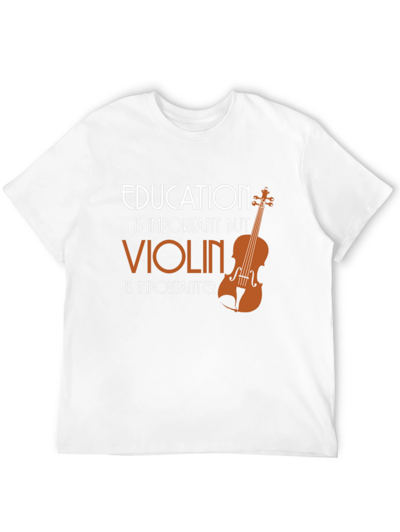 Education vs Violin T-Shirt - Musicians Tee