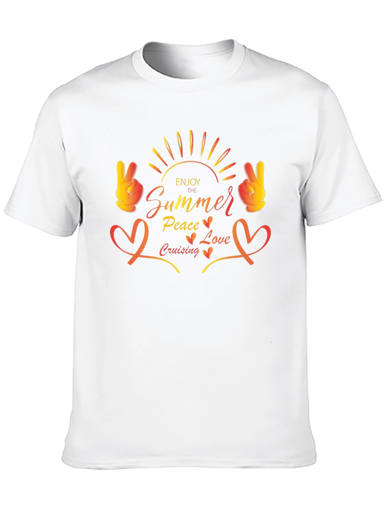 Summer Peace Love Cruising Graphic Tee