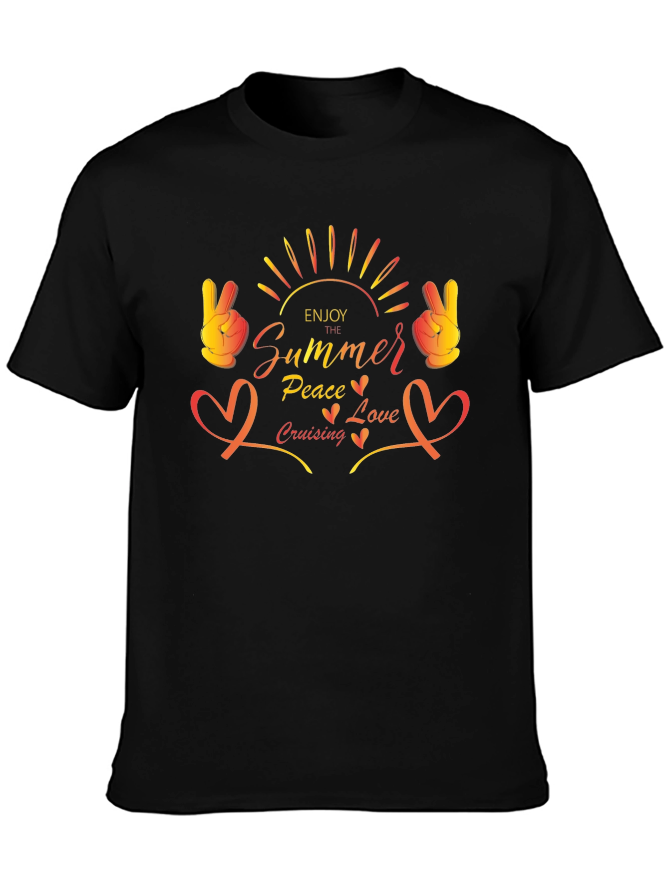 Summer Peace Love Cruising Graphic Tee