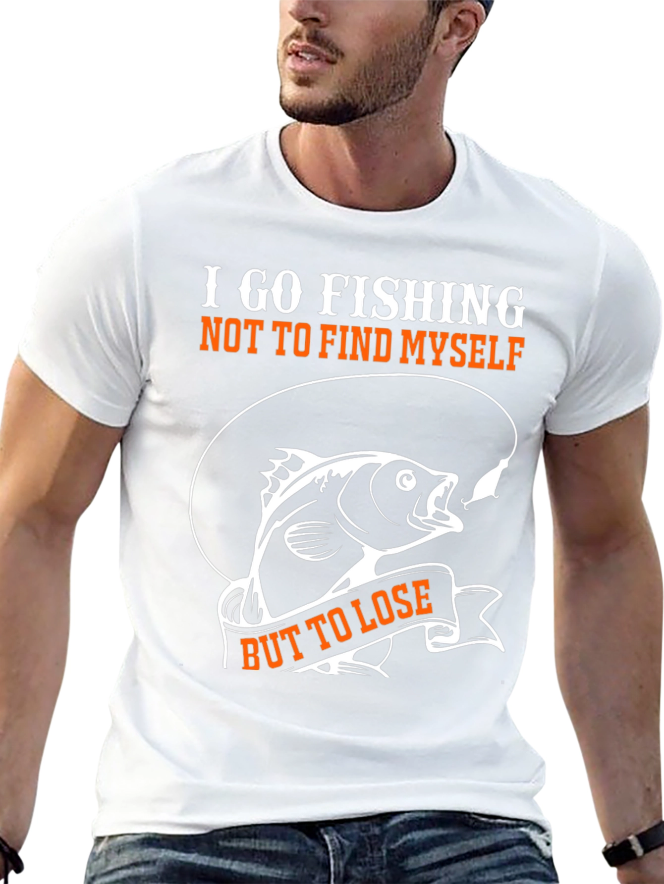 Fishing T-Shirt: I Go Fishing But to Lose Tee