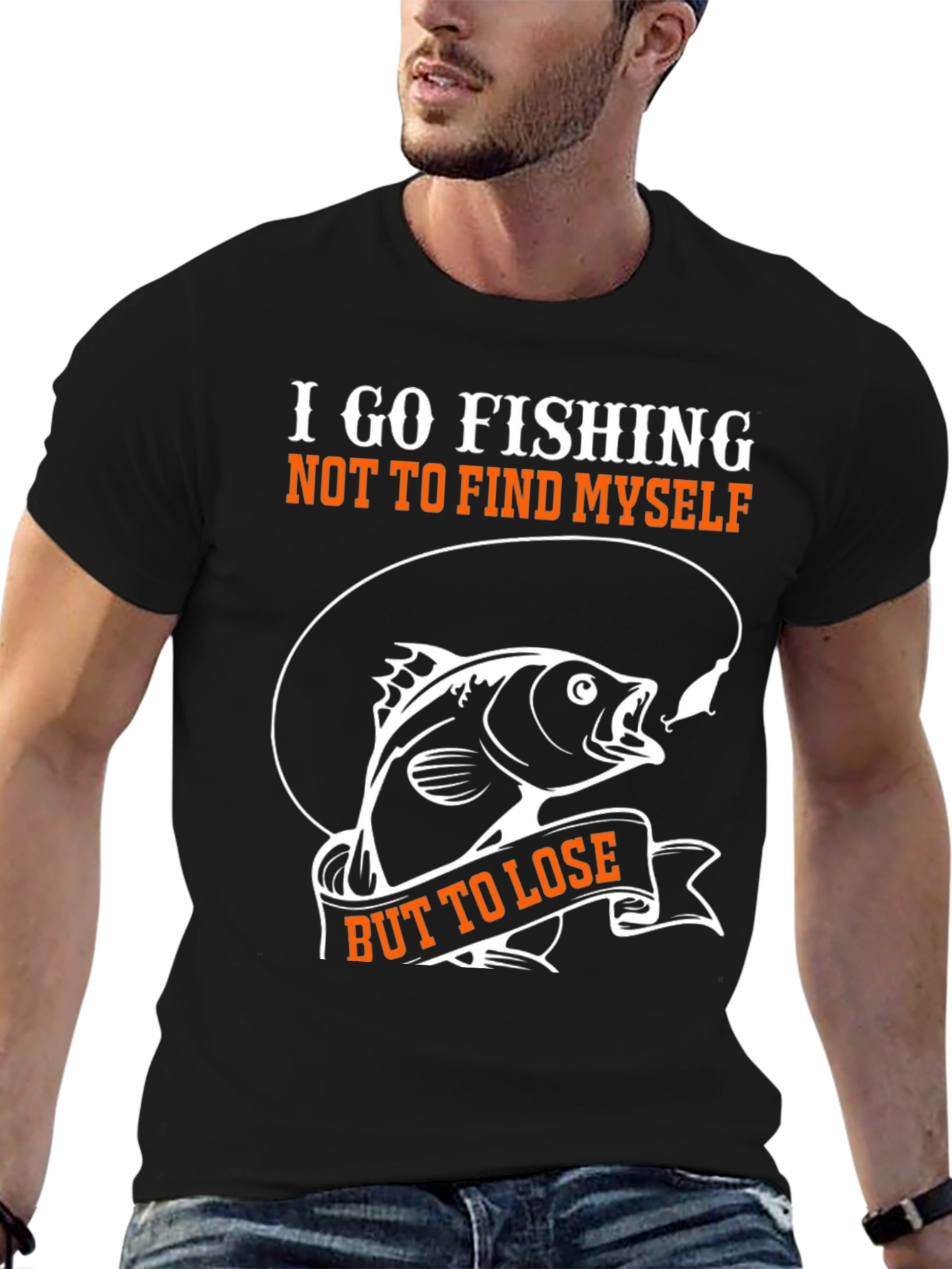 Fishing T-Shirt: I Go Fishing But to Lose Tee