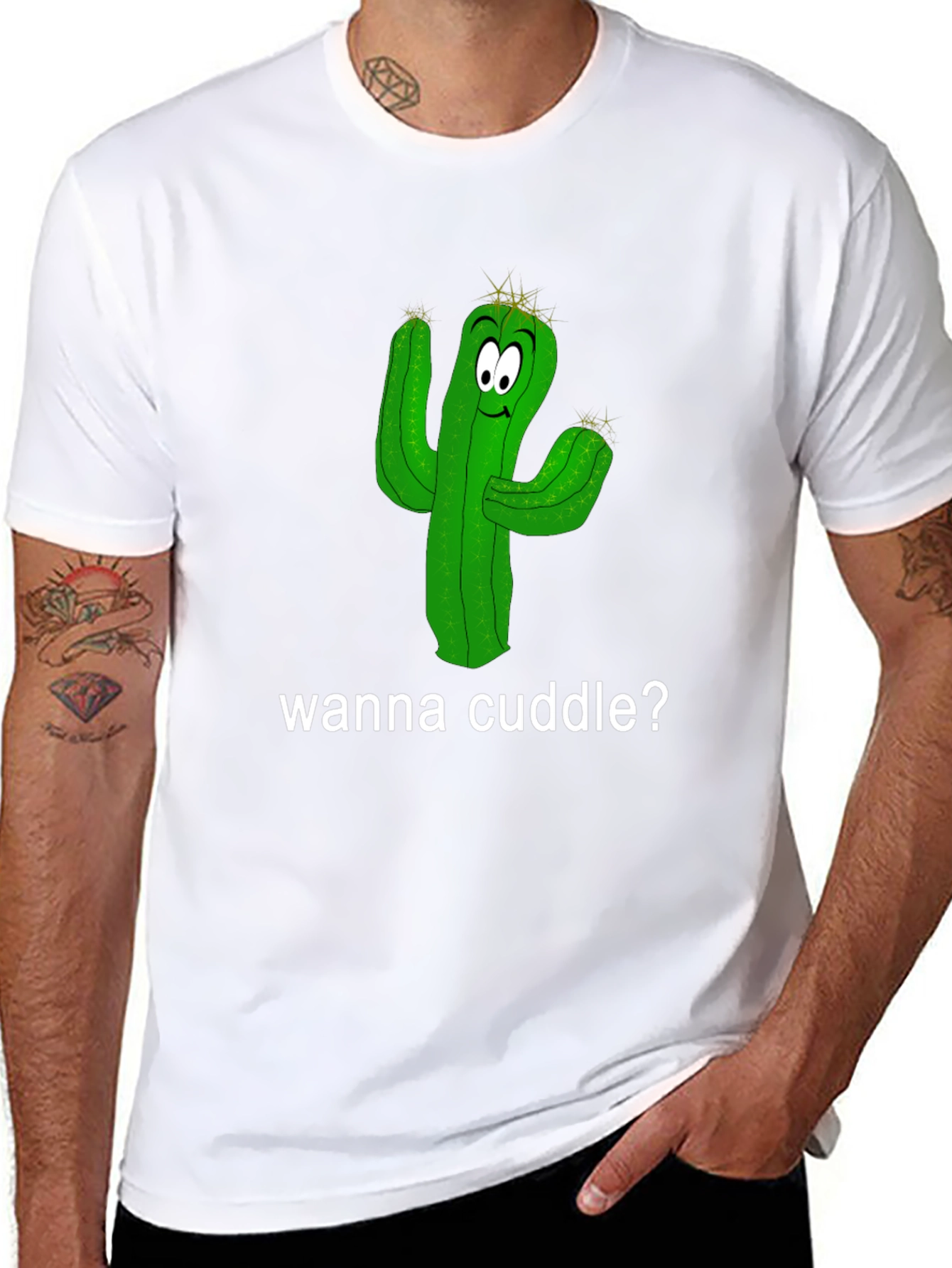 Cuddle Cactus T-Shirt - Funny Graphic Tee