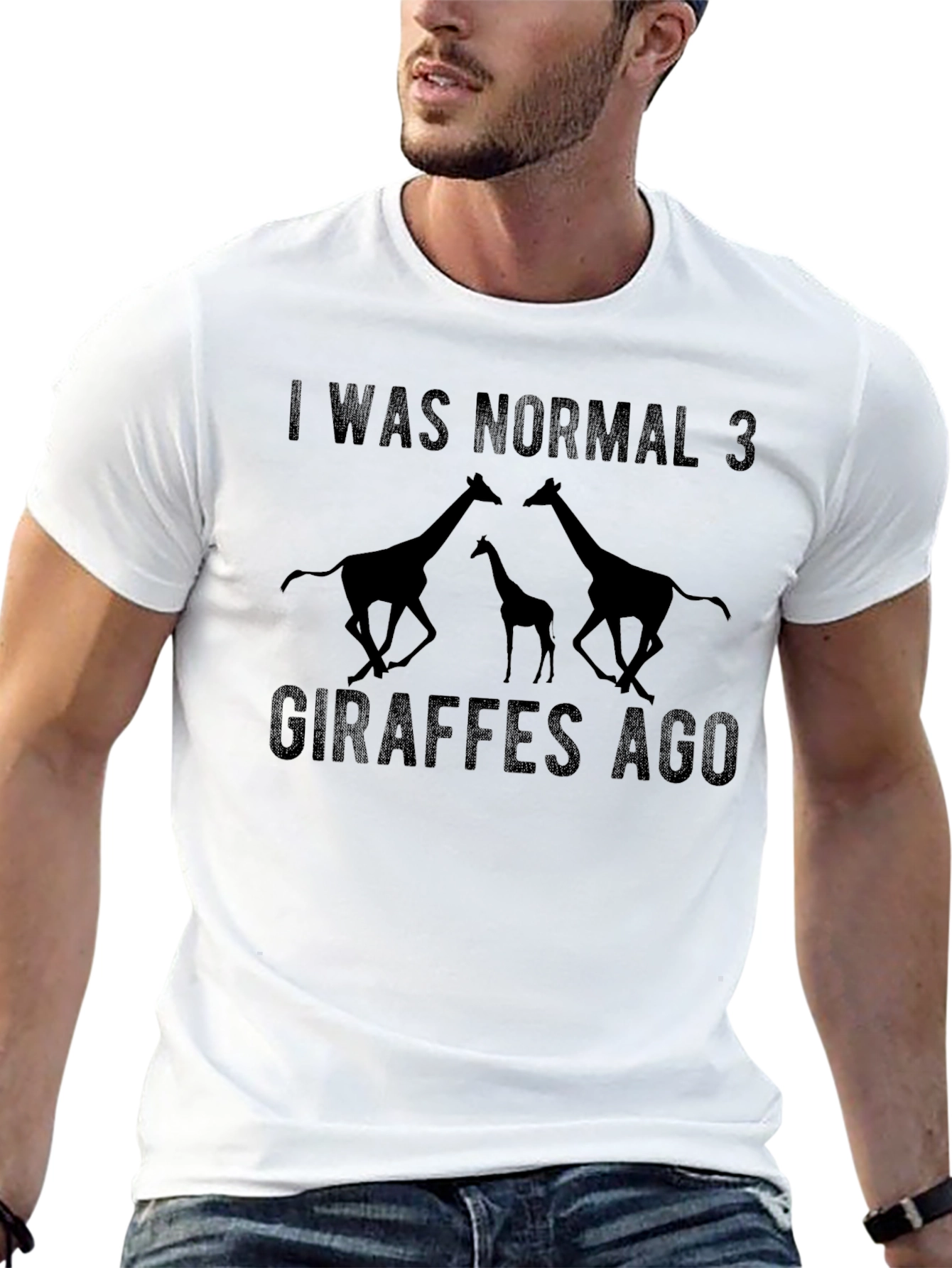 I Was Normal 3 Giraffes Ago Graphic T-Shirt