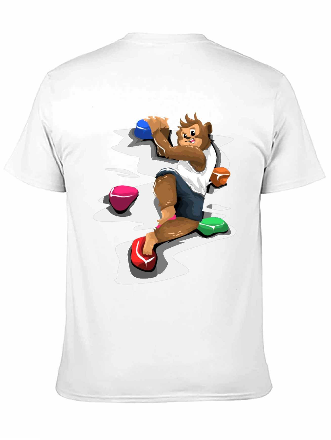 Monkey Climber Graphic Tee - Black Cotton Blend