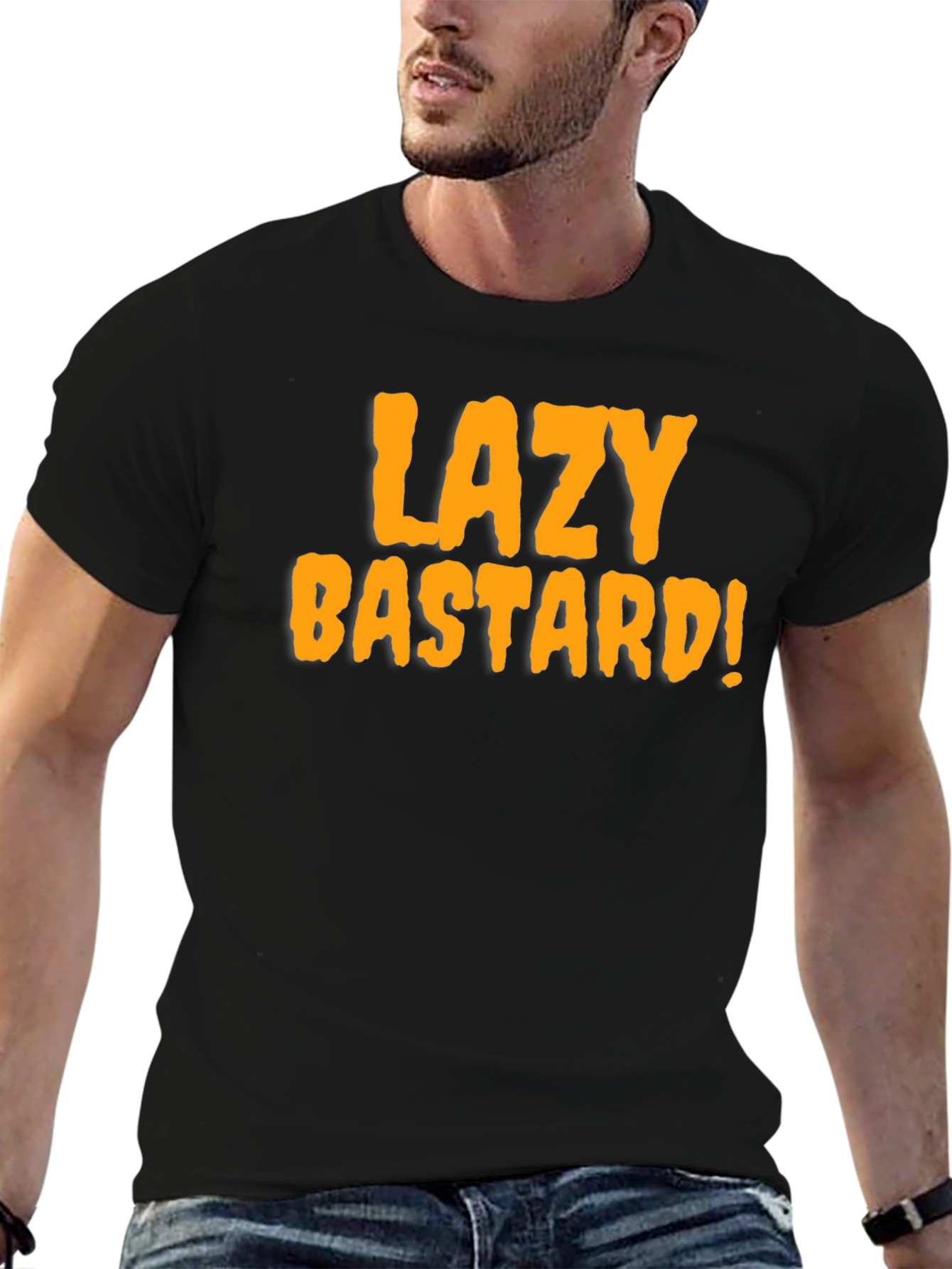 Lazy Bastard Tee - Bold Graphic Novelty T-Shirt