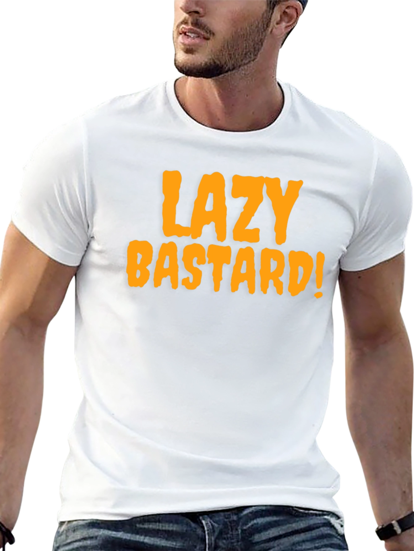 Lazy Bastard Tee - Bold Graphic Novelty T-Shirt