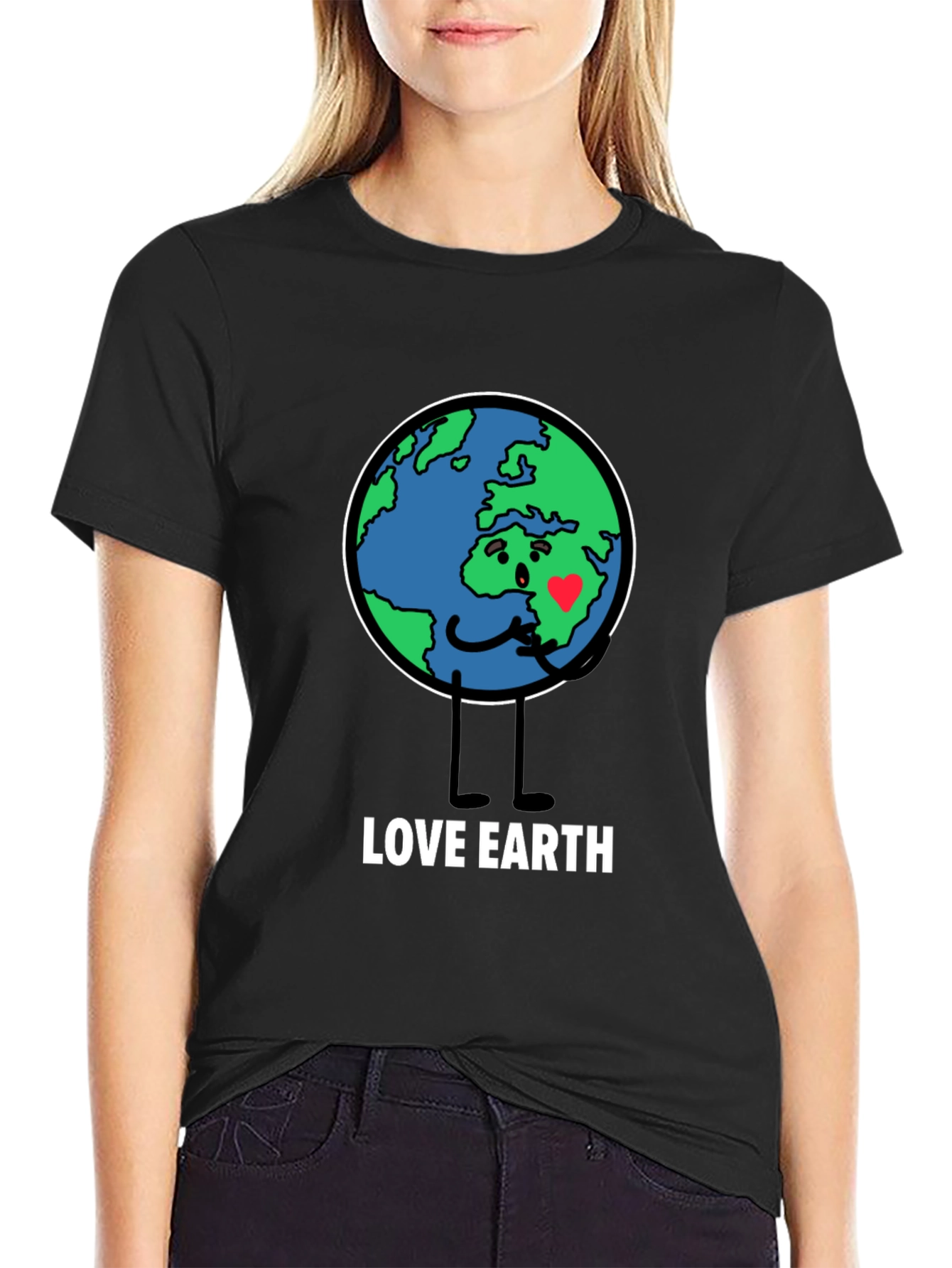 Love Earth Graphic Tee - Black