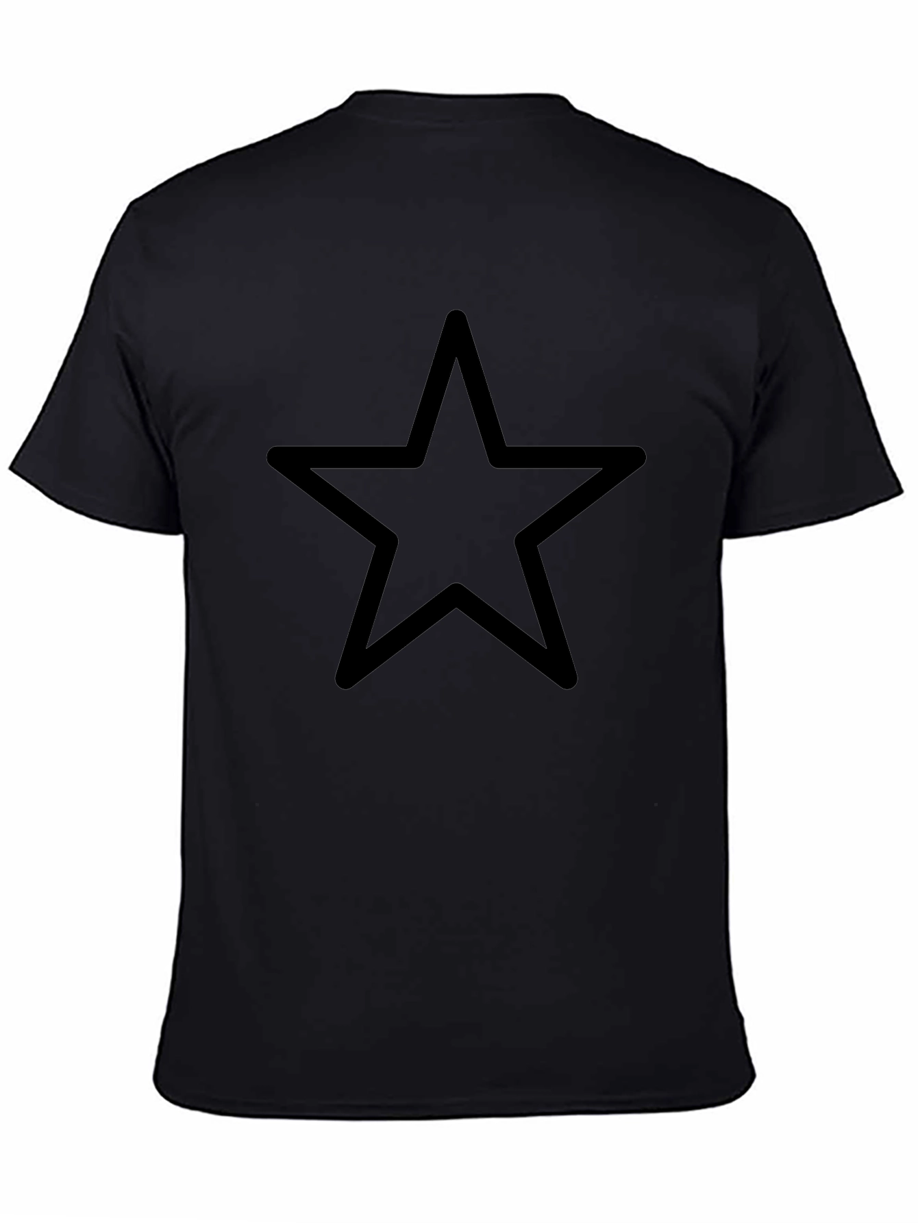 Minimalist Black Star Graphic Tee