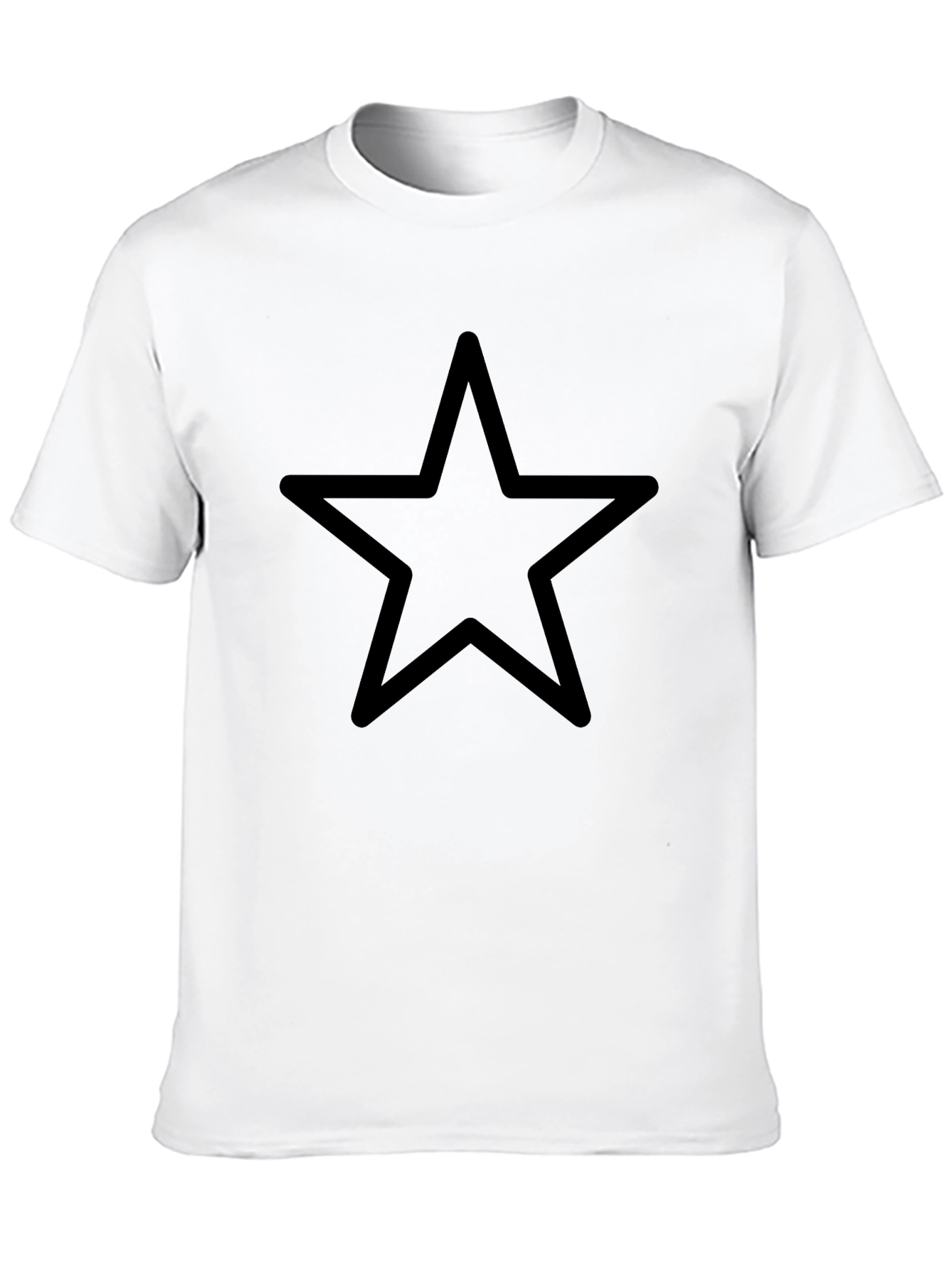 Minimalist Black Star Graphic Tee